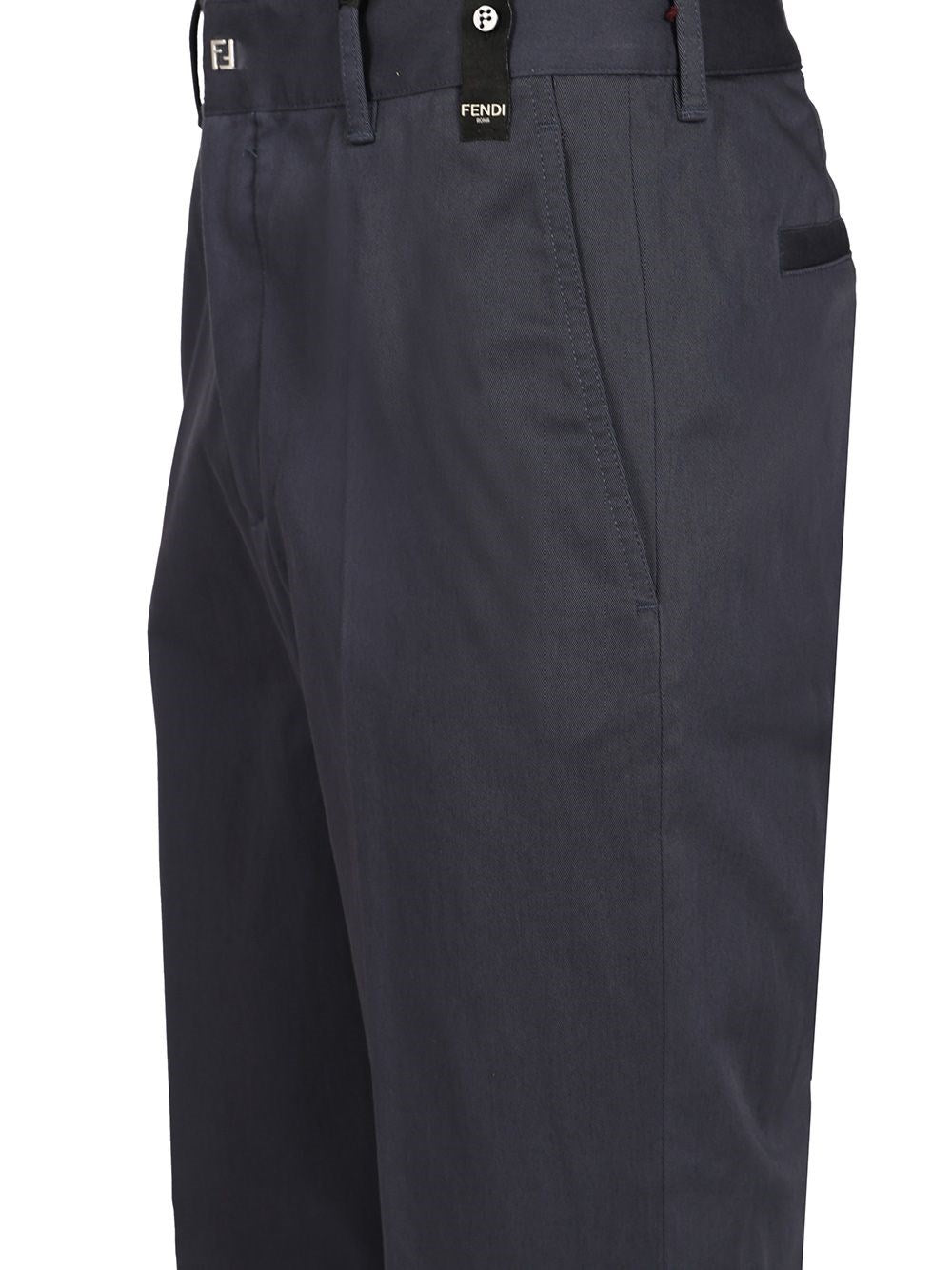 Fendi Men Gabardine Cigarette Trousers FENDI