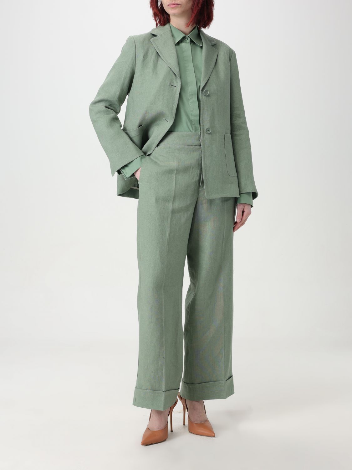 Max Mara Shirt Woman Green MAX MARA