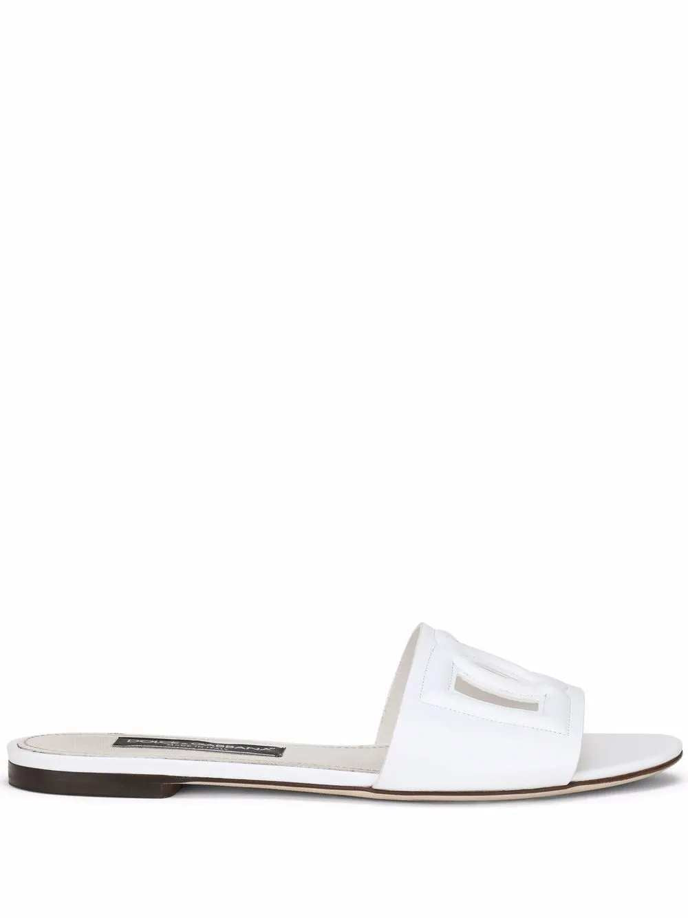 Dolce & Gabbana Women Leather Sandals With Dg Logo DOLCE & GABBANA