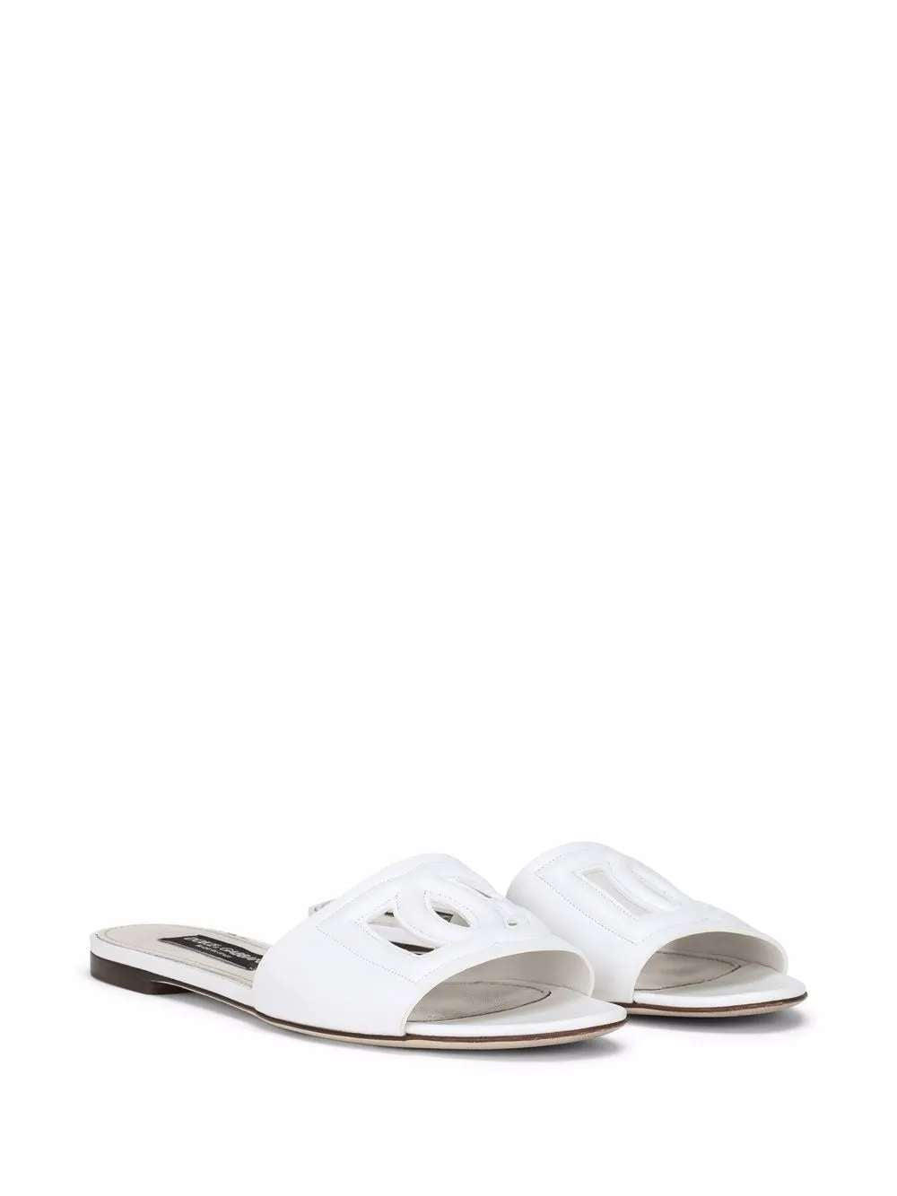 Dolce & Gabbana Women Leather Sandals With Dg Logo DOLCE & GABBANA