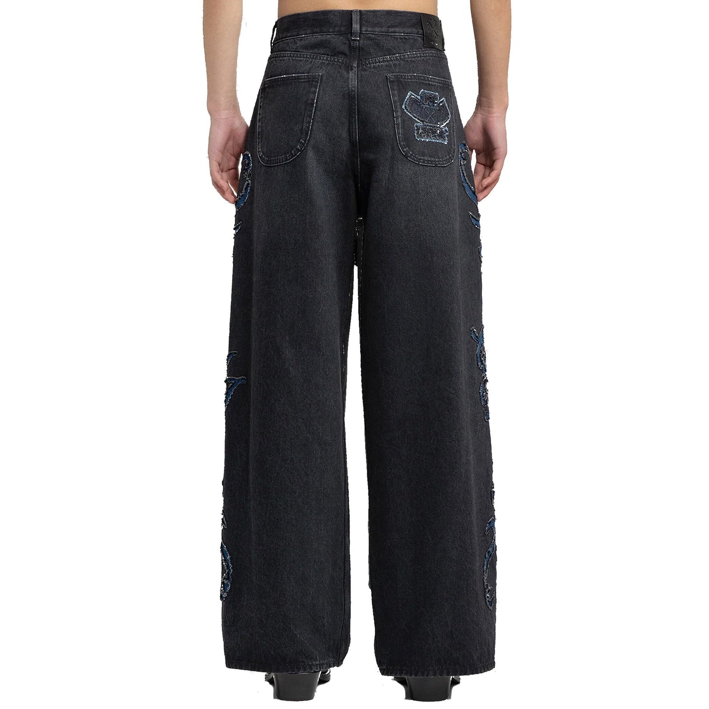 Off-White Denim Flared Jeans Men OFF-WHITE