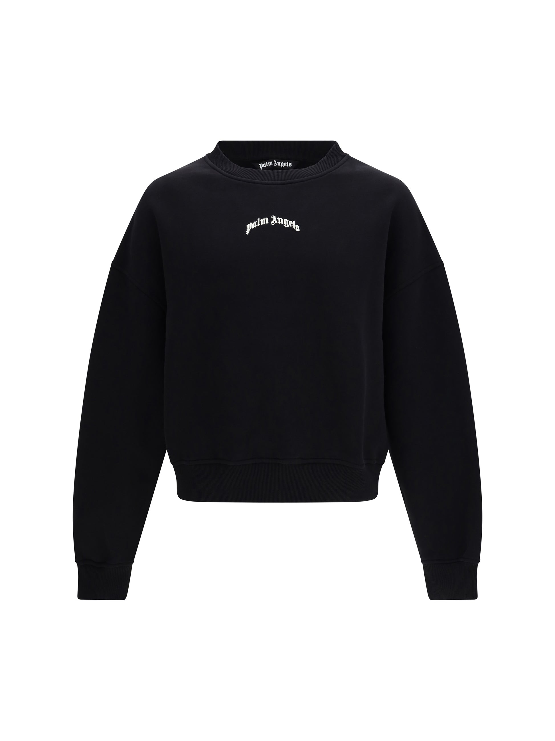Palm Angels Men Back Curved Logo Sweatshirt PALM ANGELS