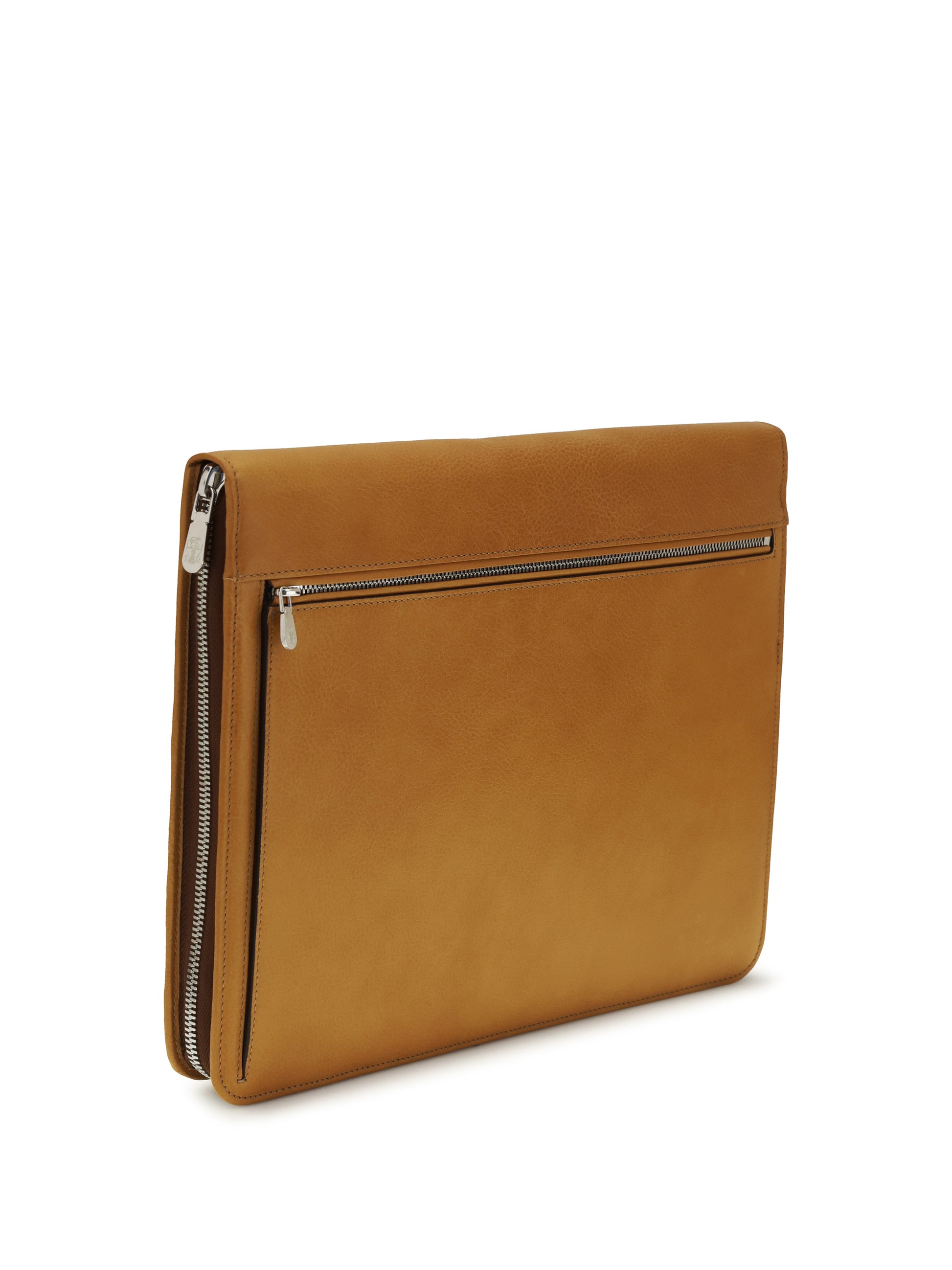 Brunello Cucinelli Men Leather Laptop Case BRUNELLO CUCINELLI