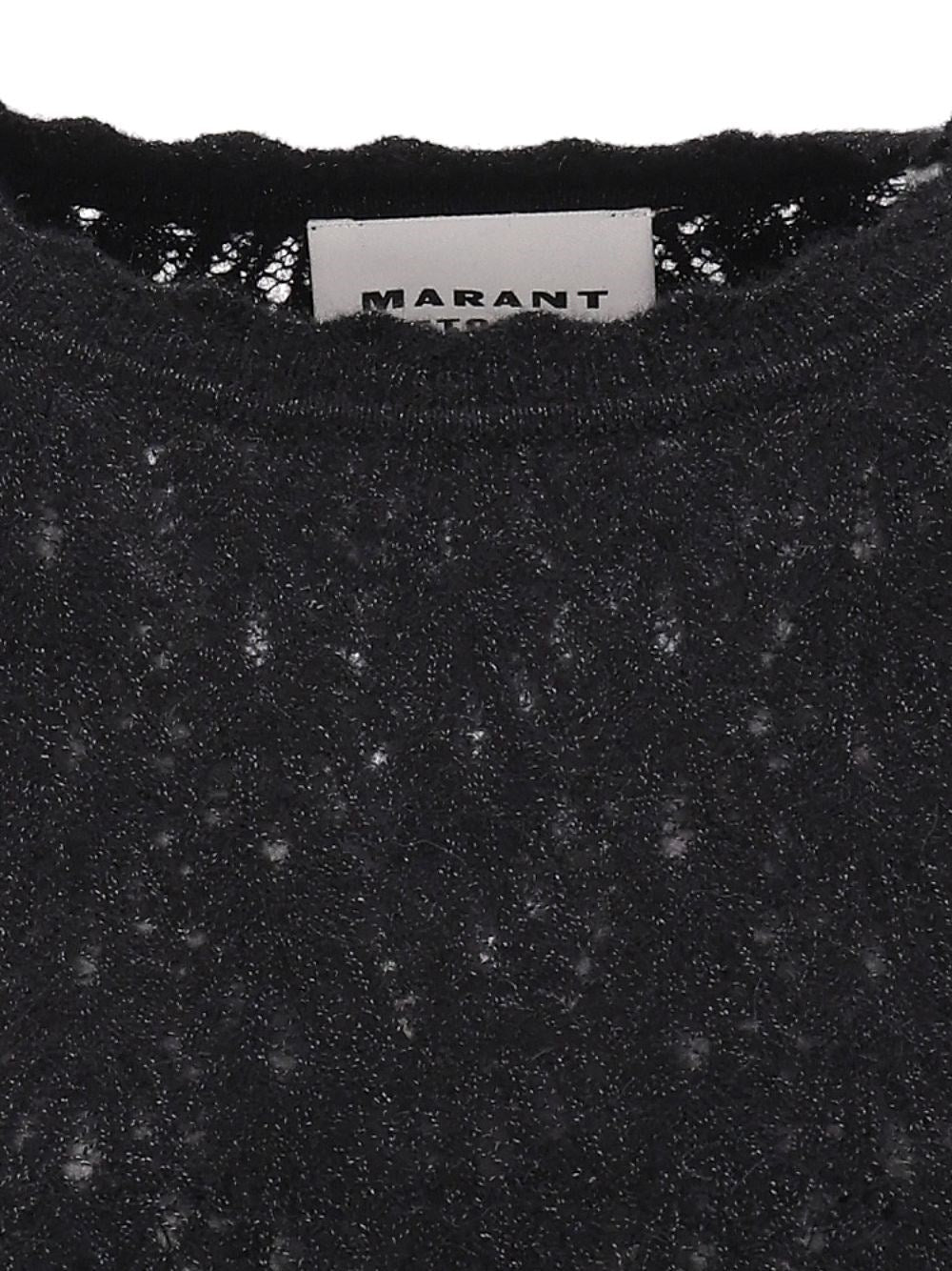 Marant Etoile Women "Obeline-Gb" Open-Work Crewneck Sweater ISABEL MARANT ETOILE