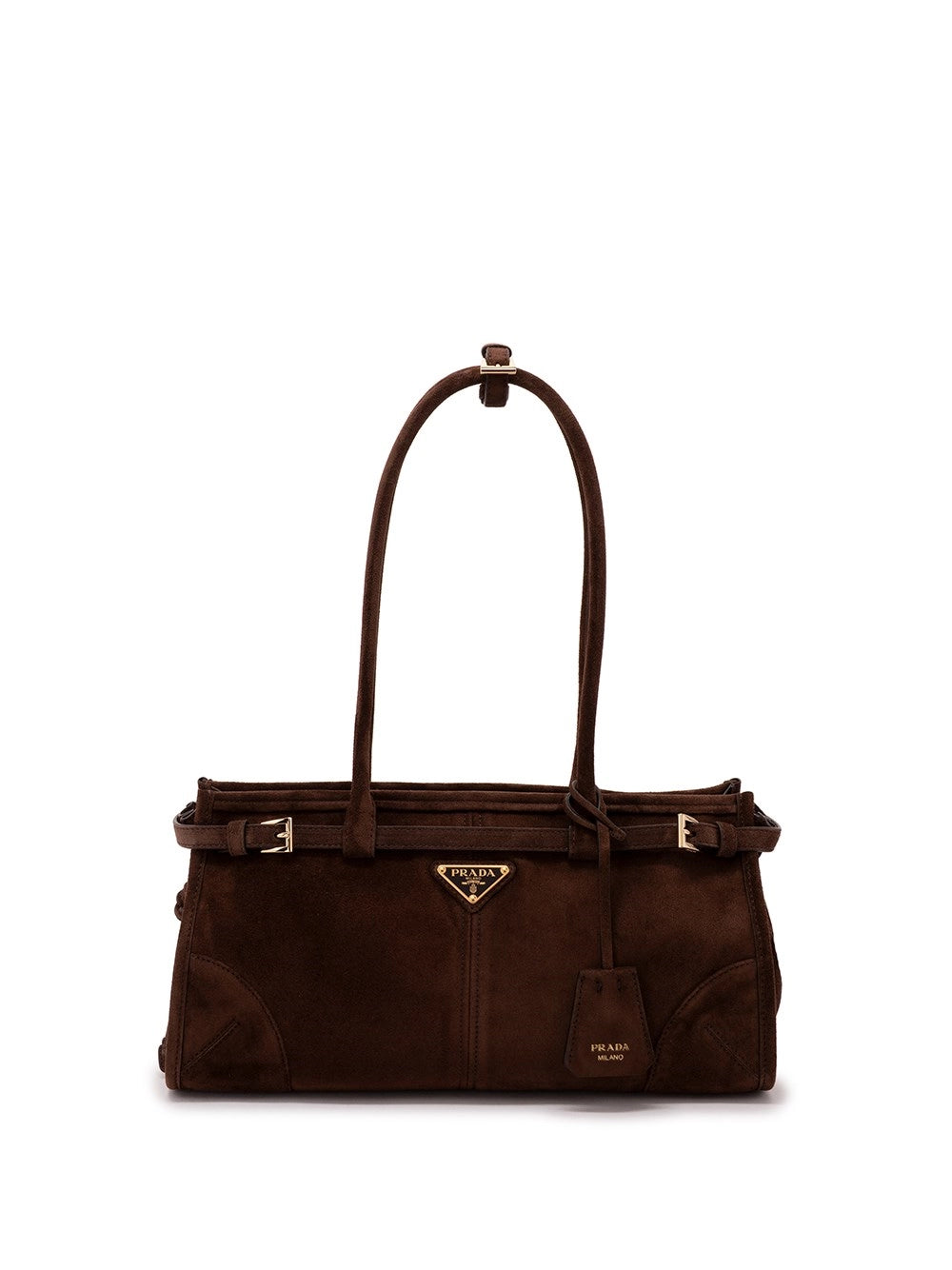 Prada Women Prada Bonnie Medium Suede Bag PRADA