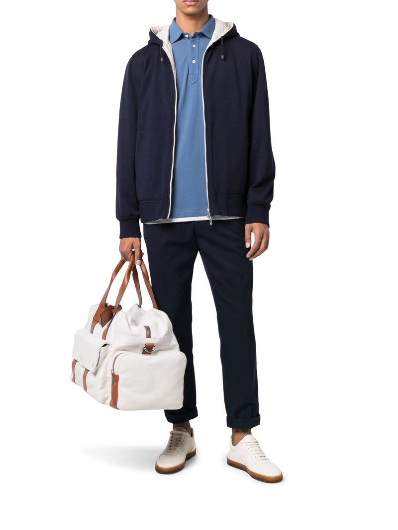 Brunello Cucinelli Men Brunello Cucinelli Leisure-Fit Pleated Gabardine Trousers BRUNELLO CUCINELLI