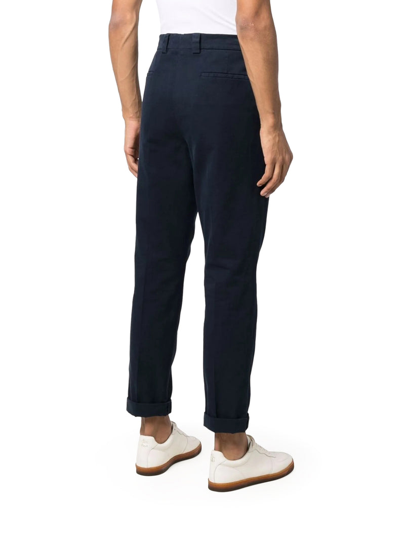 Brunello Cucinelli Men Brunello Cucinelli Leisure-Fit Pleated Gabardine Trousers BRUNELLO CUCINELLI