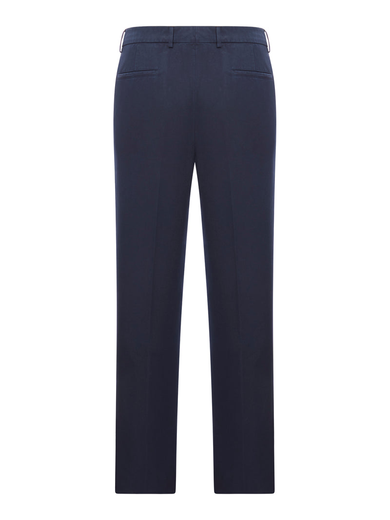 Brunello Cucinelli Men Brunello Cucinelli Leisure-Fit Pleated Gabardine Trousers BRUNELLO CUCINELLI