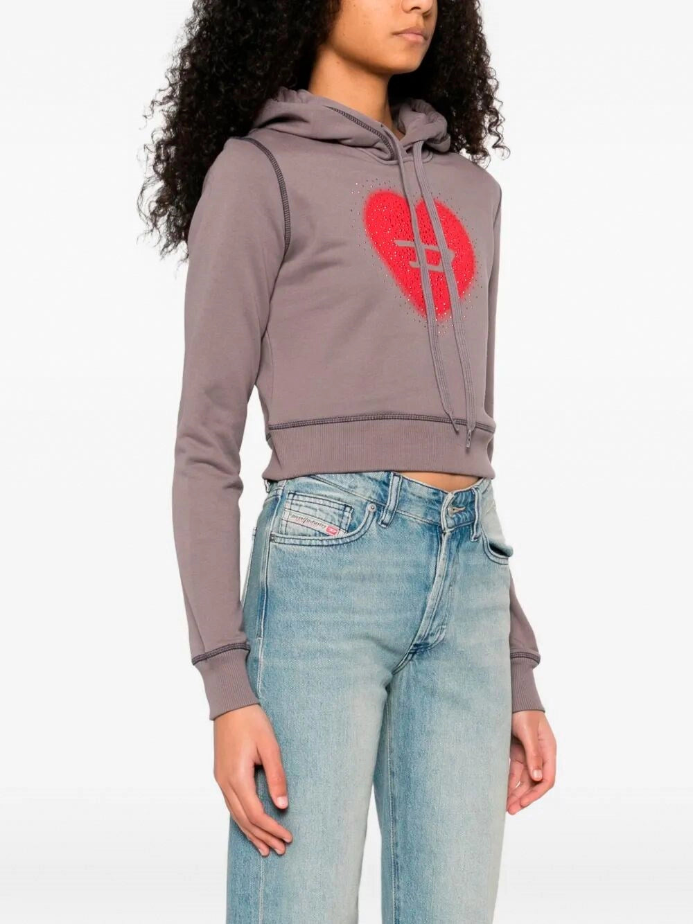 Diesel Women `F-Slimmy-Hood-S5` Hooded Sweater DIESEL