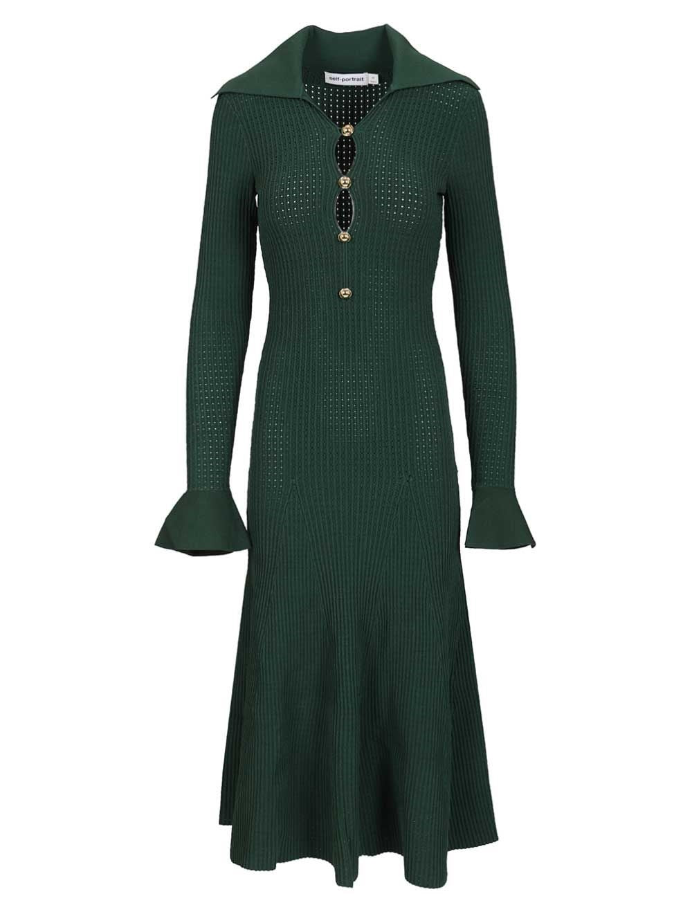 Self-Portrait Women Kknitted Midi Dress SELF-PORTRAIT