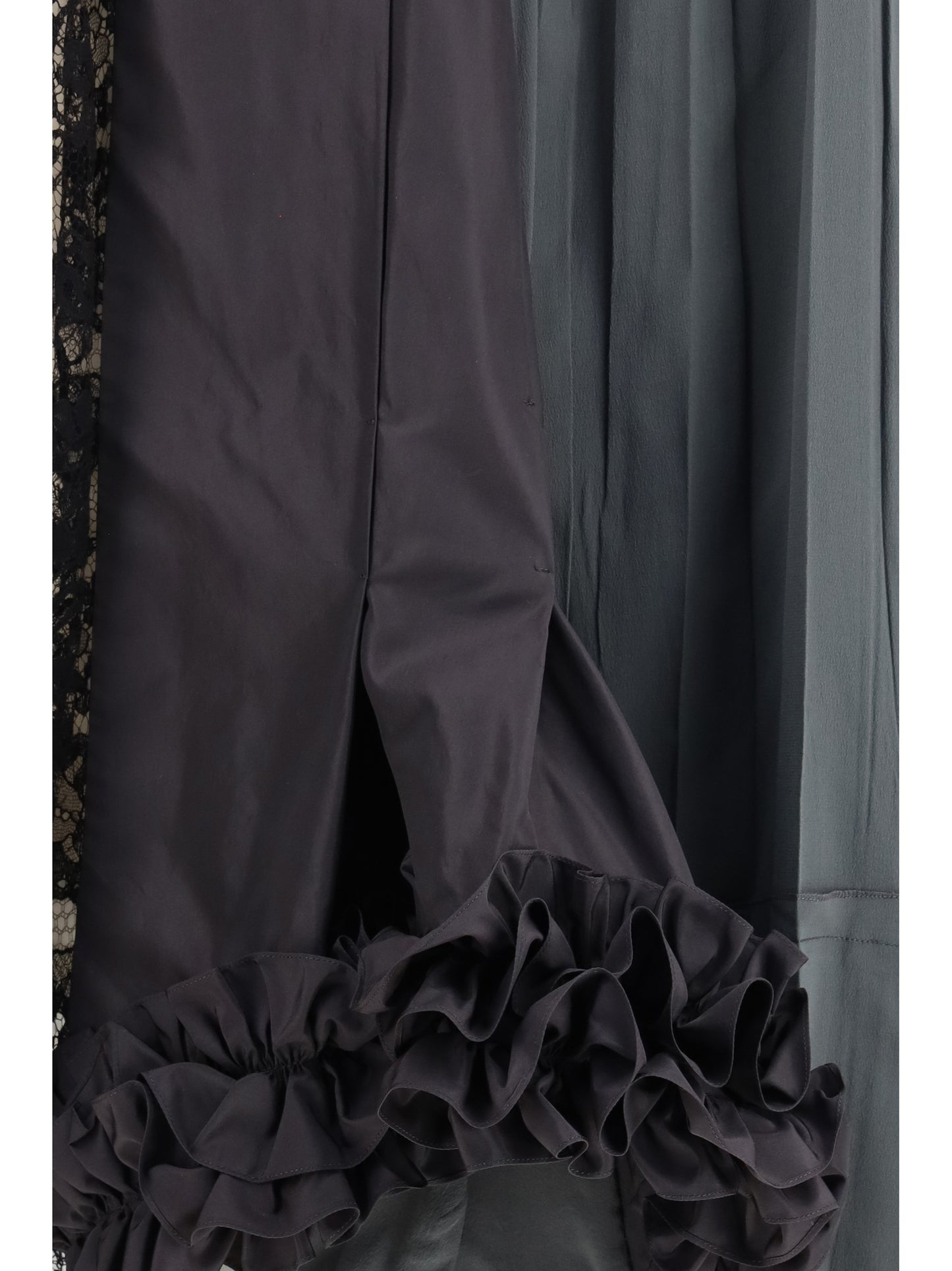 Prada Women Patchwork Midi Skirt With Panel Construction PRADA
