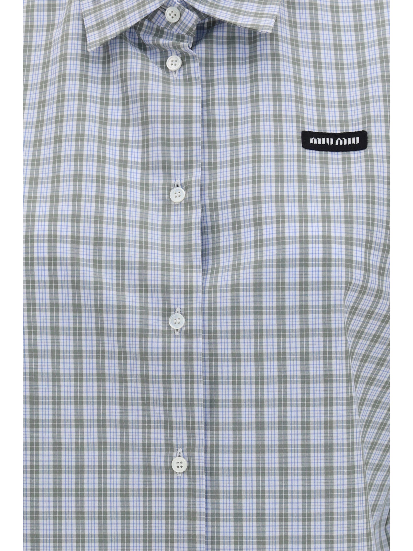 Miu Miu Women Cotton Check Shirt MIU MIU