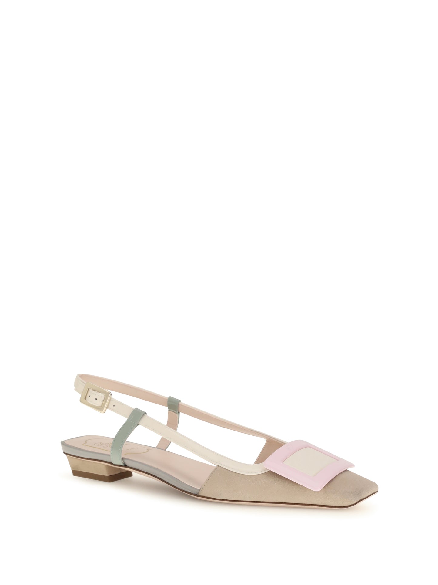 Roger Vivier Women Suede Belle Vivier Slingback Ballerinas ROGER VIVIER