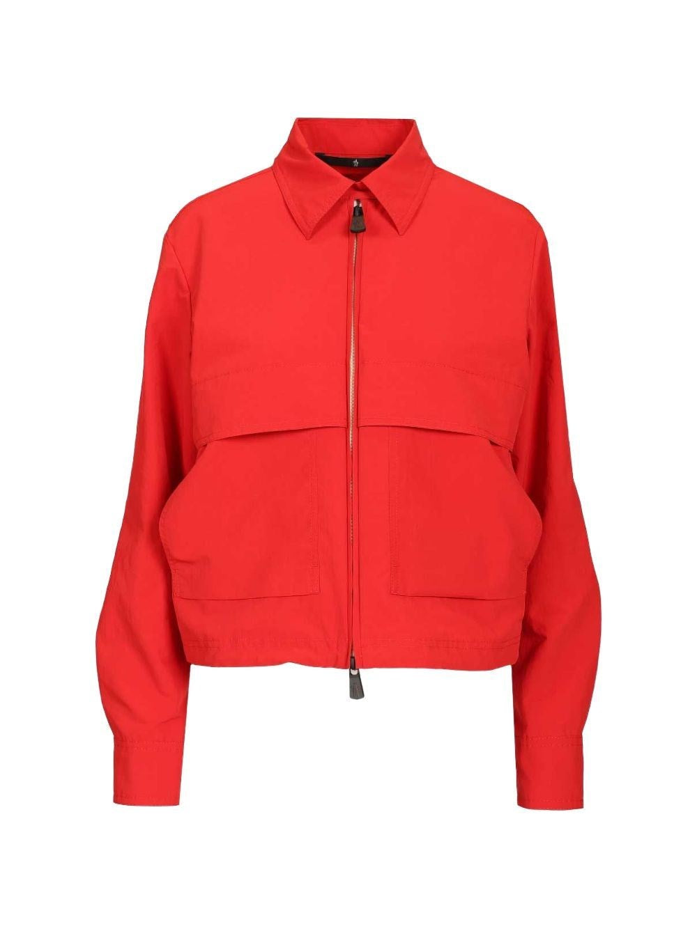Moncler Grenoble Women Canvas Overshirt With Embroidered Logo MONCLER GRENOBLE