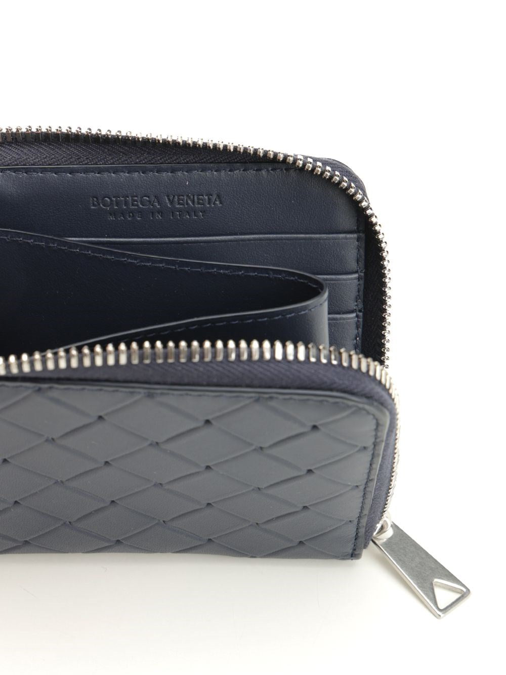 Bottega Veneta Men Square Braided Wallet With Zip BOTTEGA VENETA