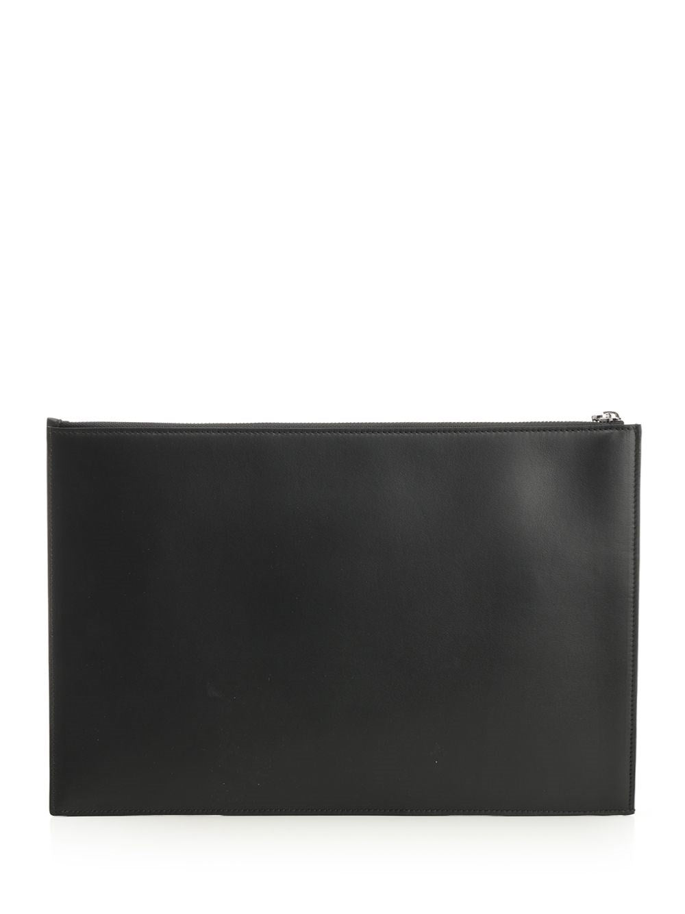 Mcqueen Men Mcqueen Black Leather Clutch ALEXANDER MCQUEEN