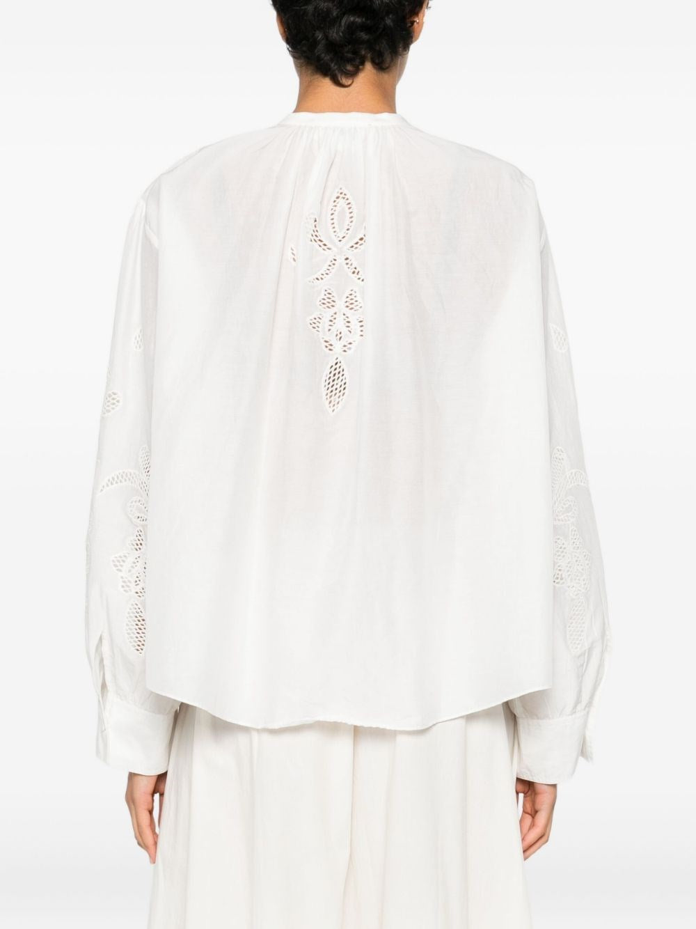 Forte_Forte Women "Lunamaris" Embroidery Co/Se Voile Bohemian Shirt FORTE FORTE