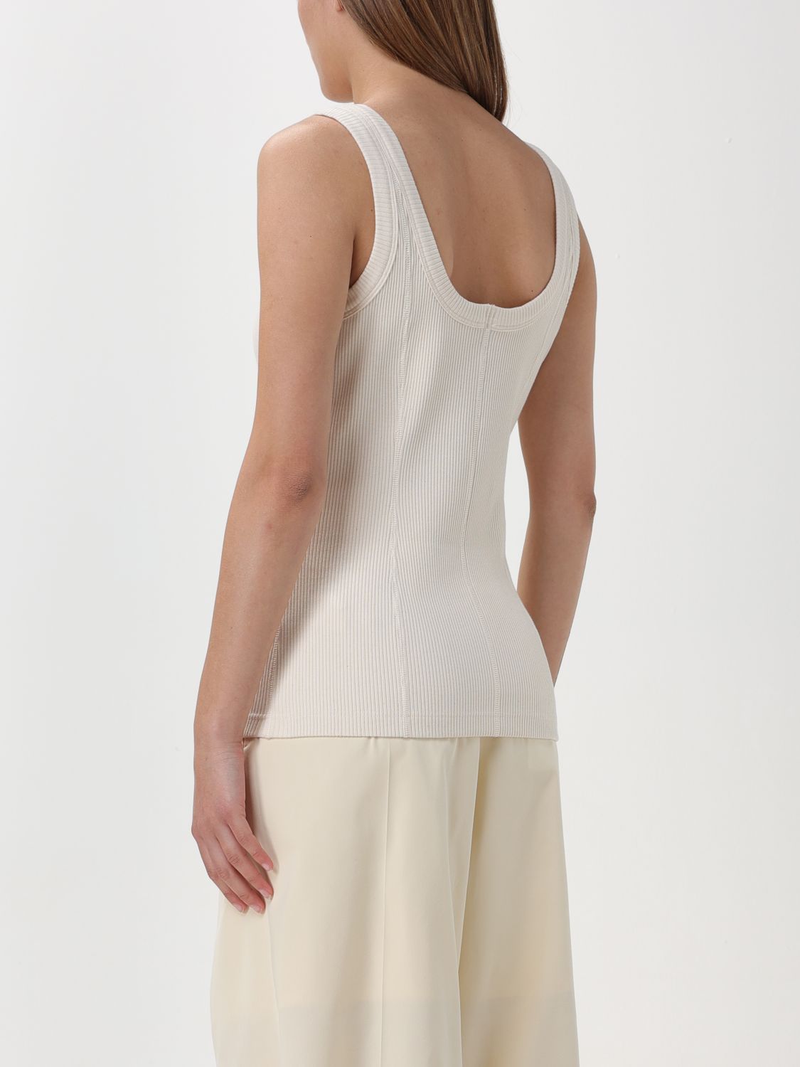Bottega Veneta Top Woman Yellow Cream BOTTEGA VENETA