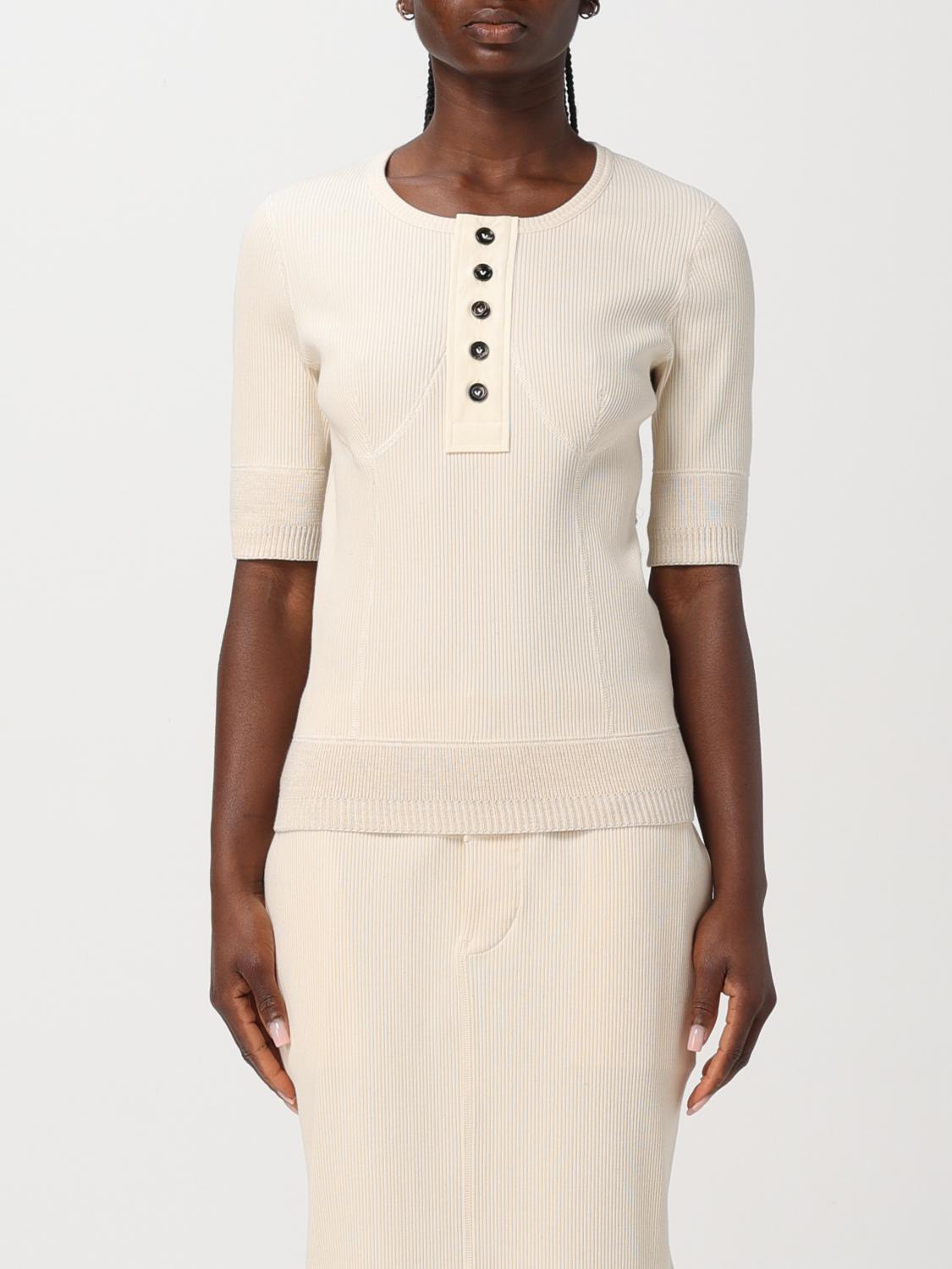 Bottega Veneta Sweater Woman Yellow Cream BOTTEGA VENETA