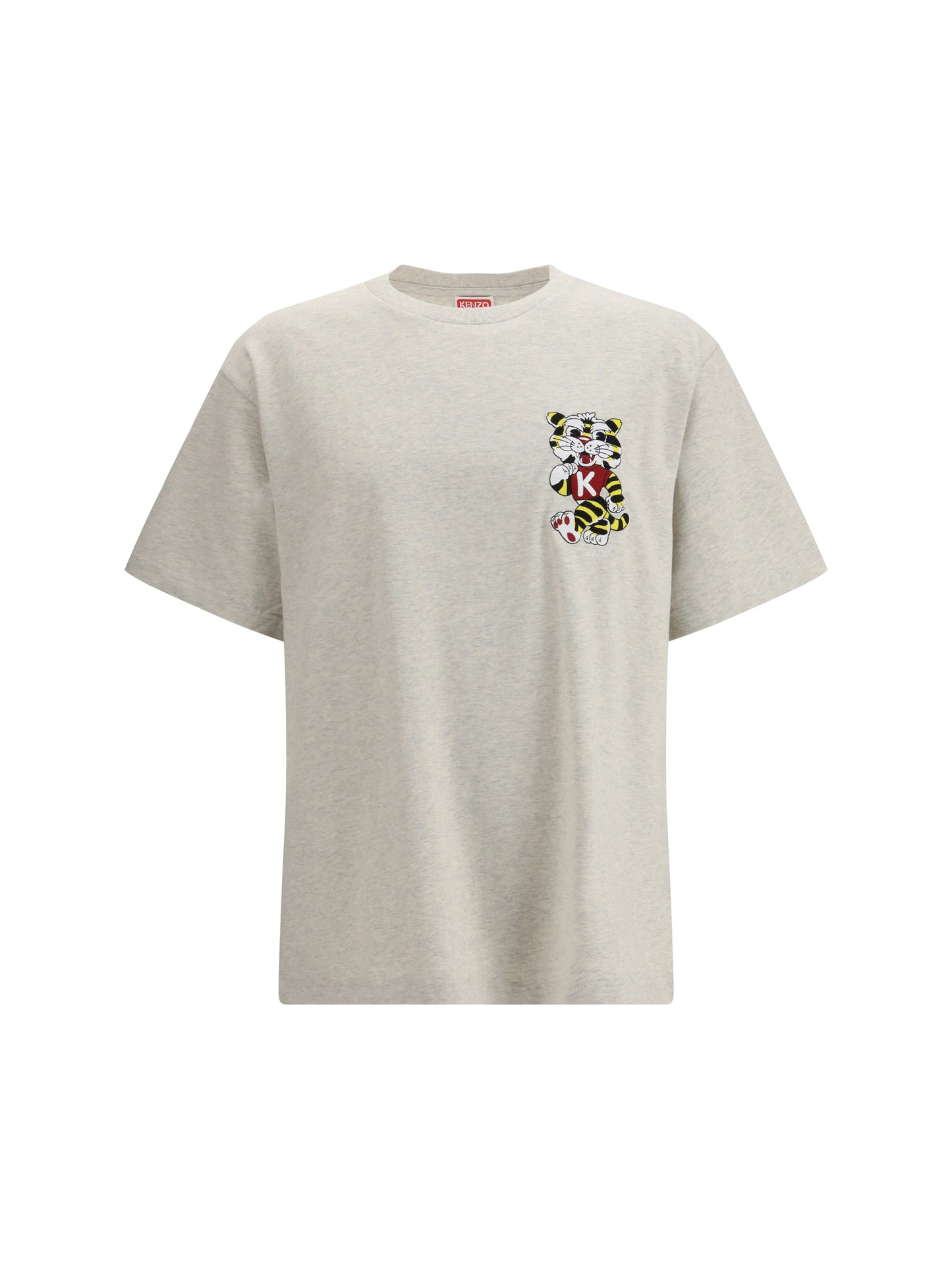 Kenzo Men Wild Tiger Motif Embroidered On The Chest Oversized T-Shirt KENZO