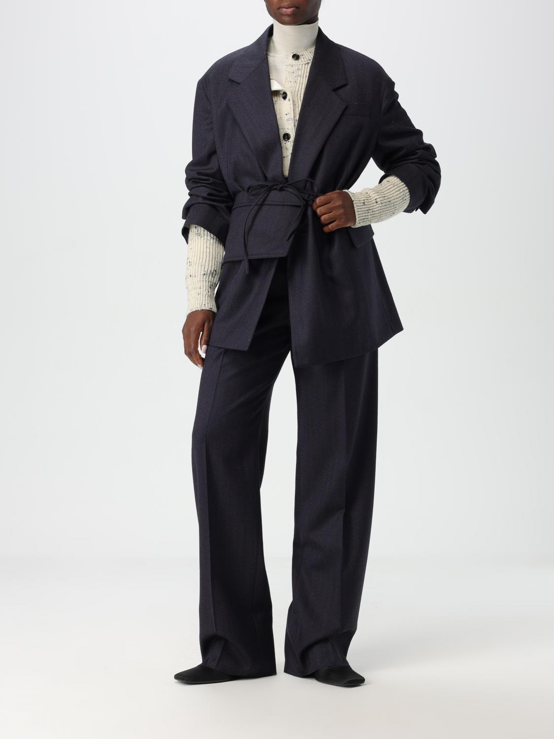 Bottega Veneta Pants Woman Blue BOTTEGA VENETA