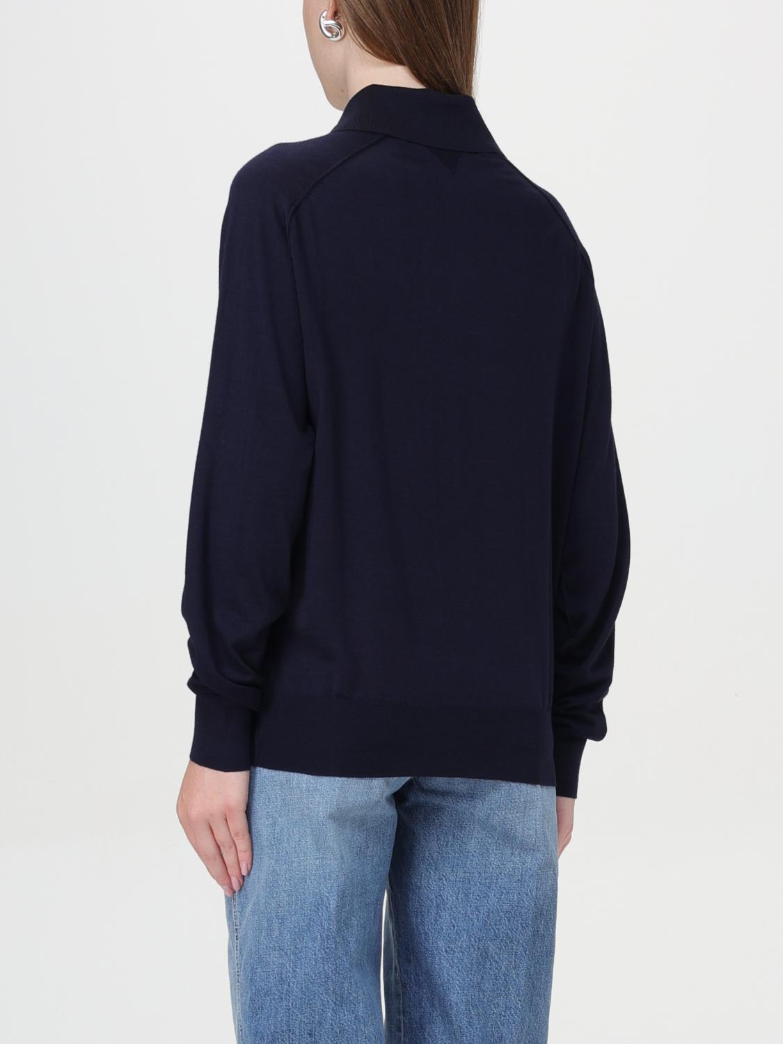 Bottega Veneta Polo Shirt Woman Navy