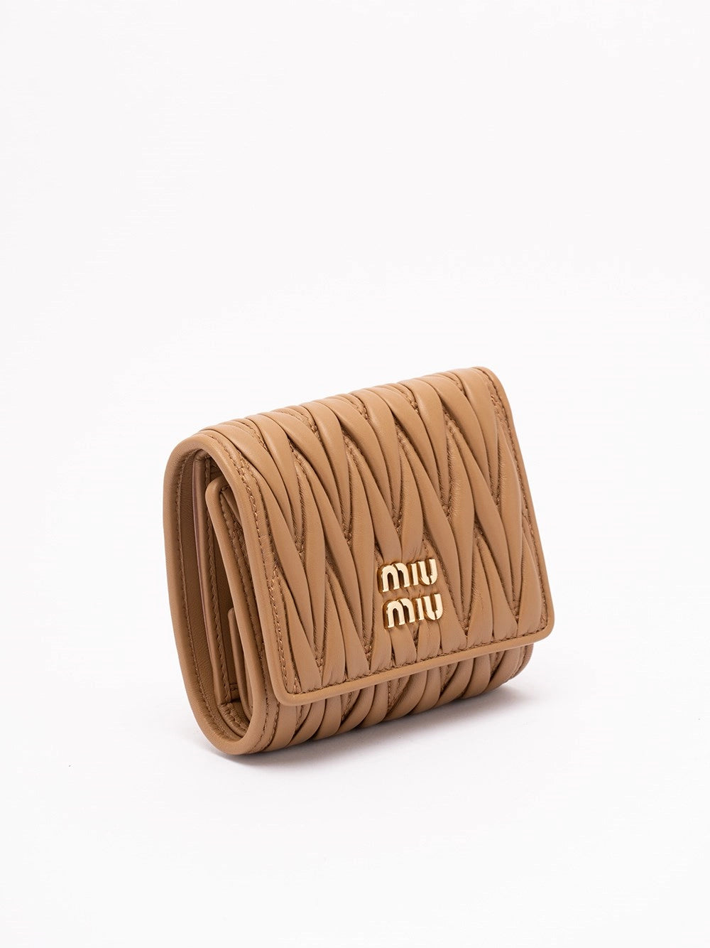 Miu Miu Women Small Matelassé Nappa Leather Wallet MIU MIU