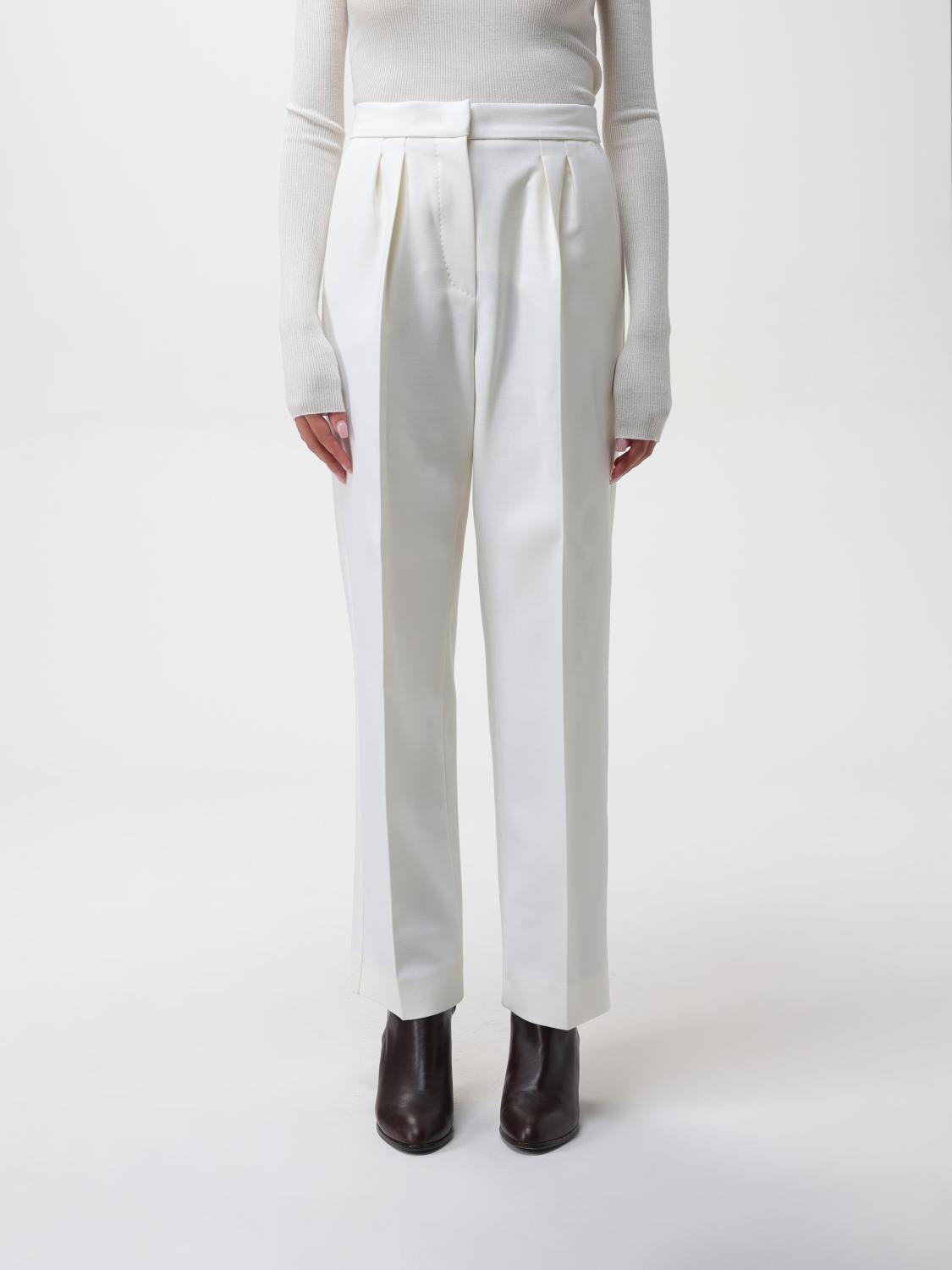 Max Mara Pants Woman Cream MAX MARA