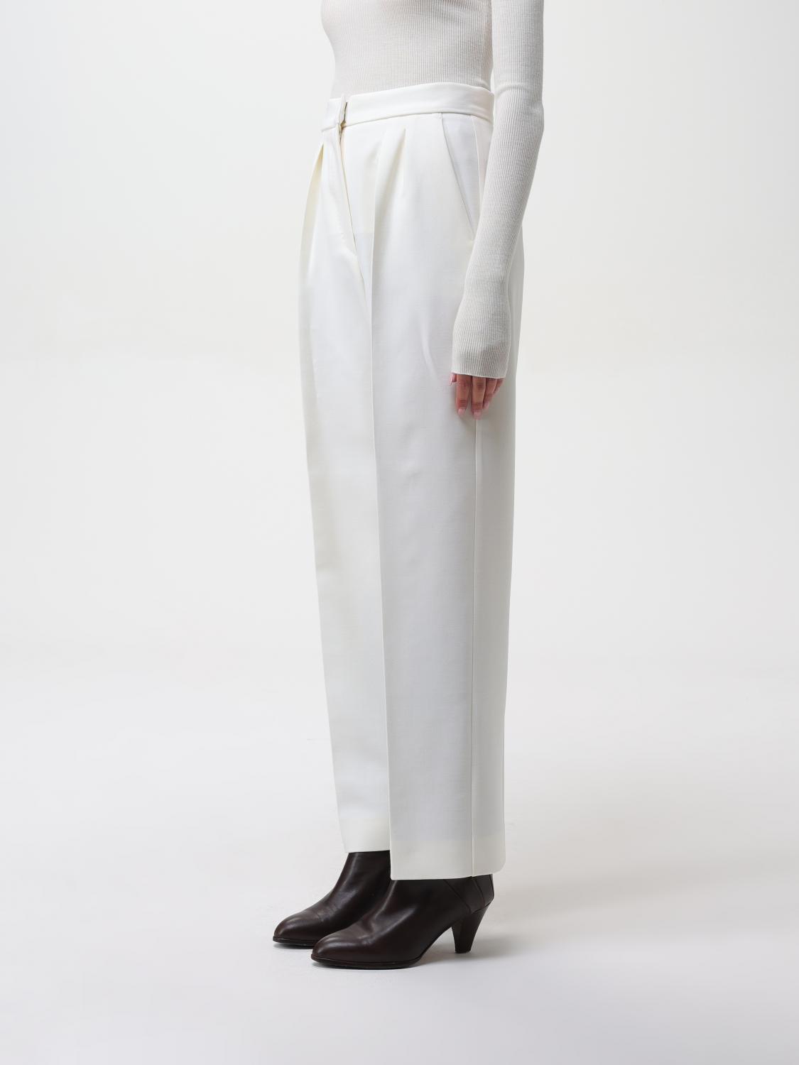 Max Mara Pants Woman Cream MAX MARA