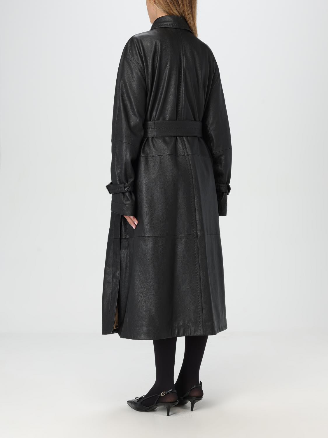 Max Mara Trench Coat Woman Black MAX MARA