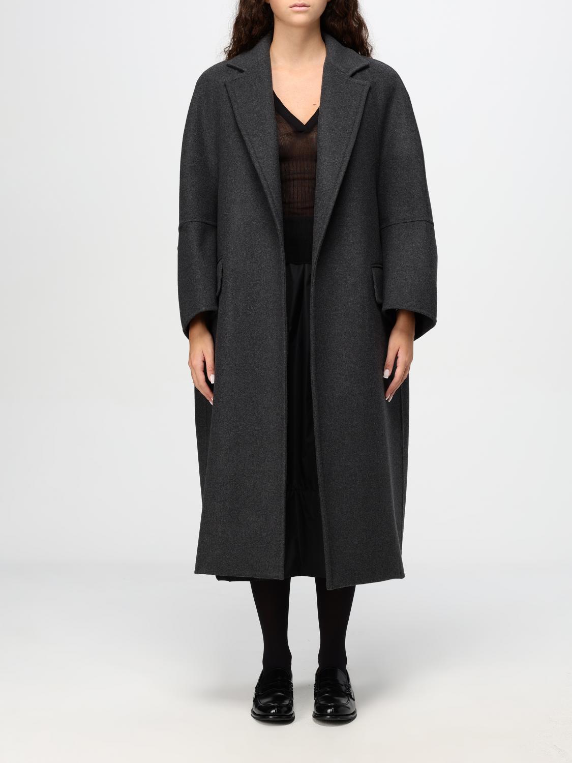 Max Mara Coat Woman Grey MAX MARA