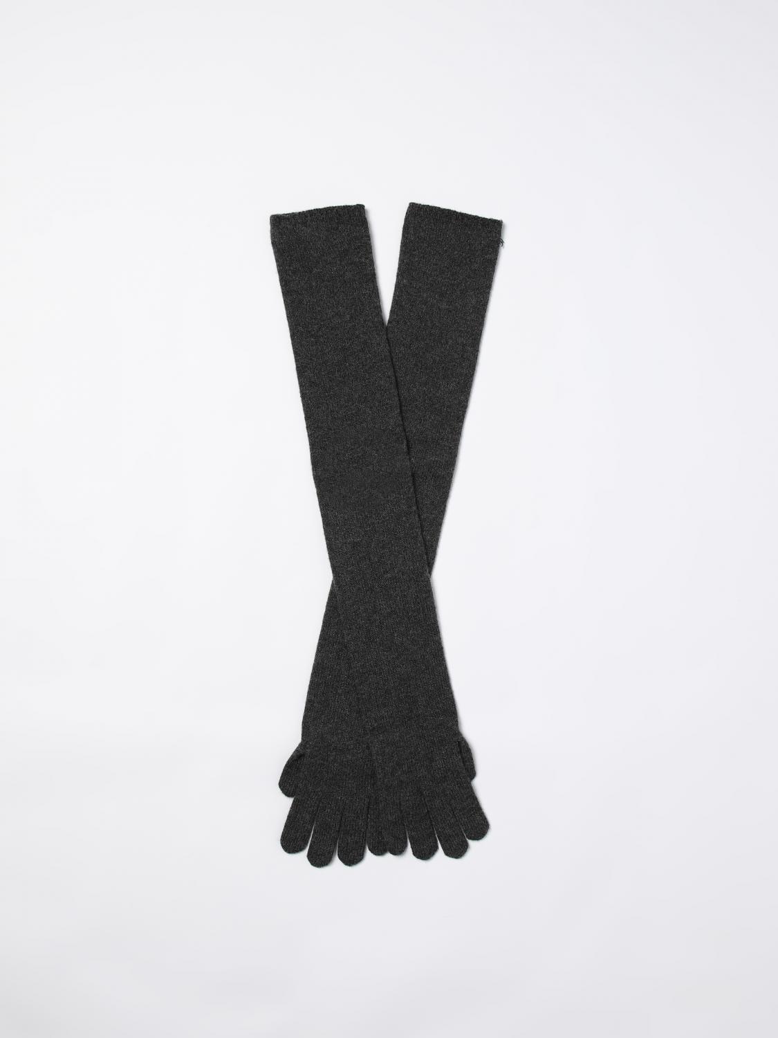 Max Mara Gloves Woman Grey MAX MARA