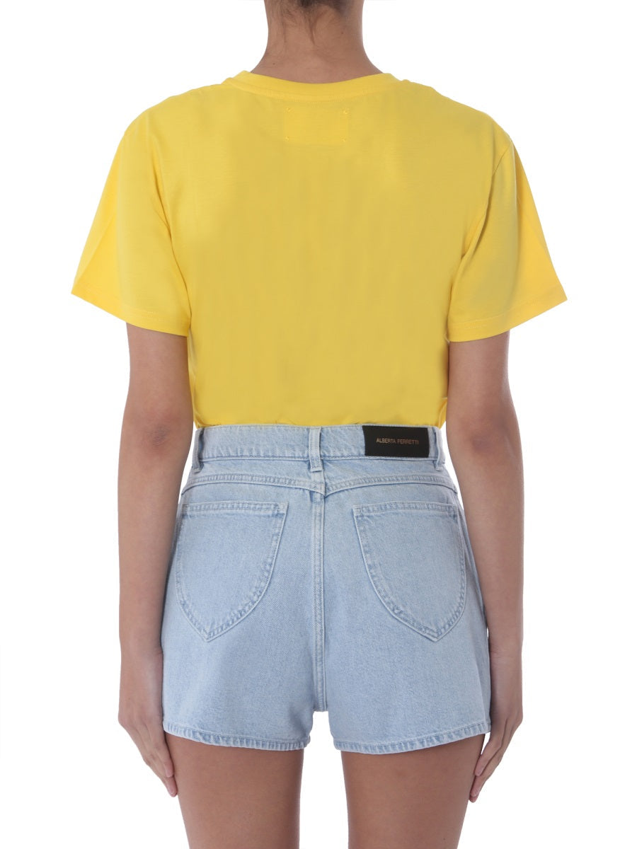 Alberta Ferretti Women Crew Neck T-Shirt ALBERTA FERRETTI