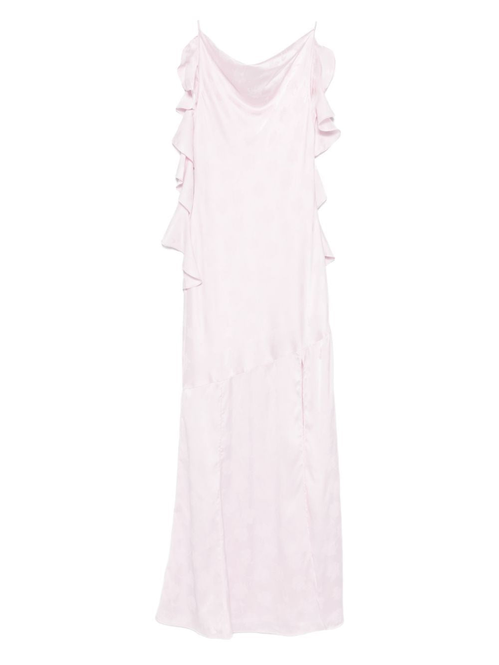 Rotate Women Long Satin Jacquard Dress ROTATE
