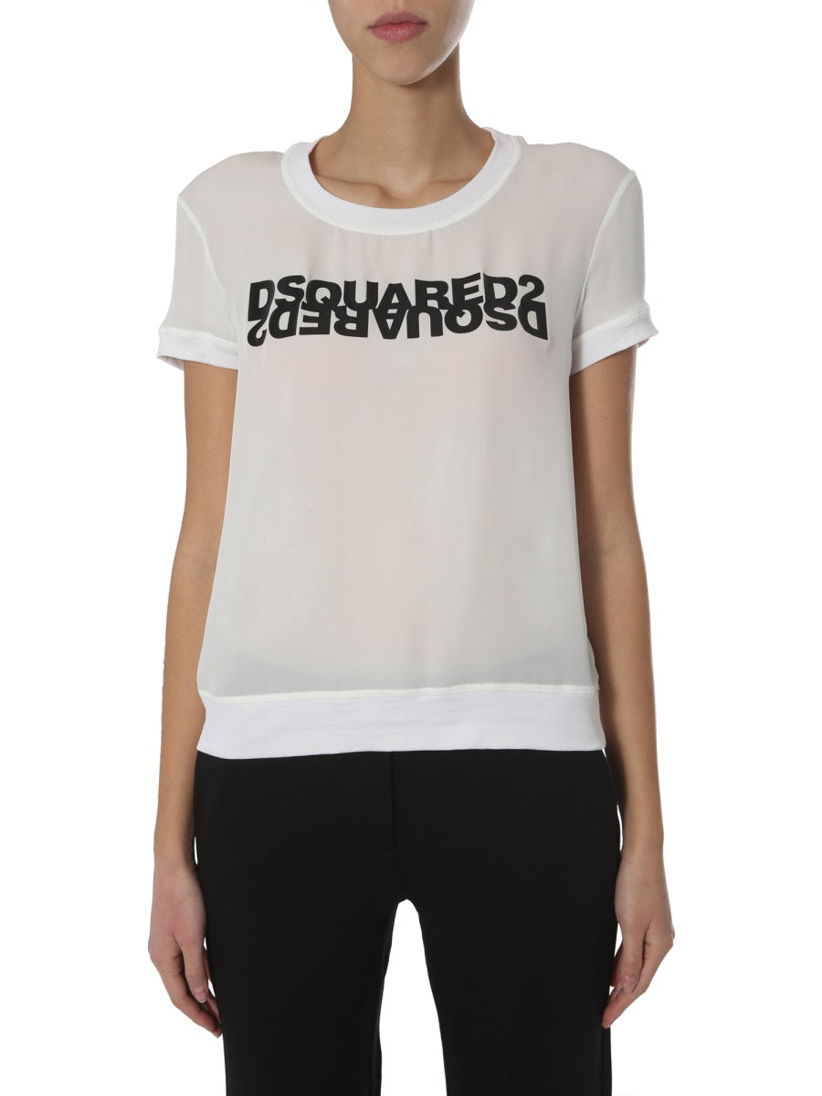 Dsquared Women Round Neck T-Shirt DSQUARED2