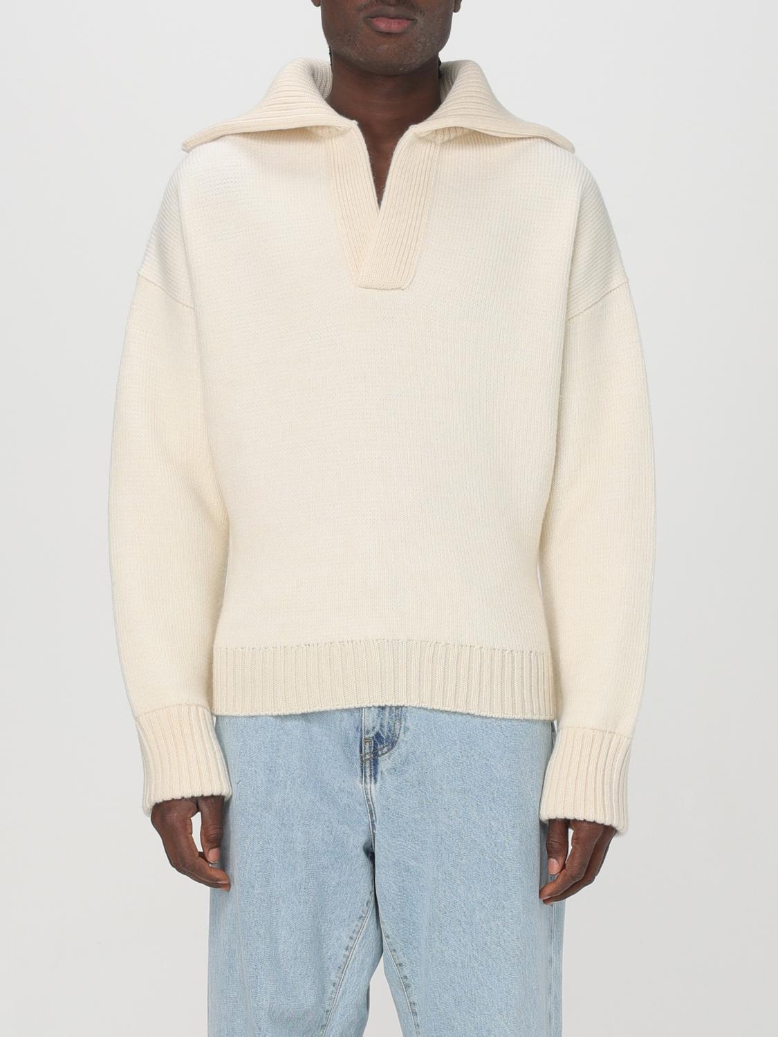 Bottega Veneta Sweater Men Yellow Cream BOTTEGA VENETA