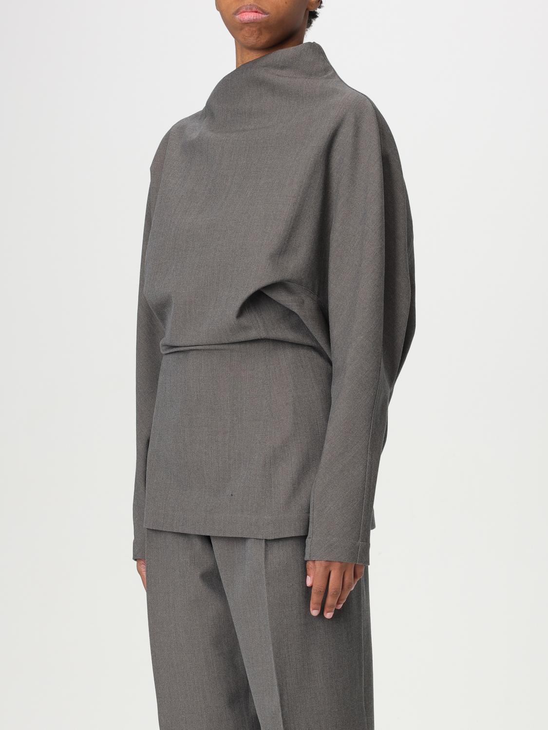 Bottega Veneta Top Woman Grey BOTTEGA VENETA