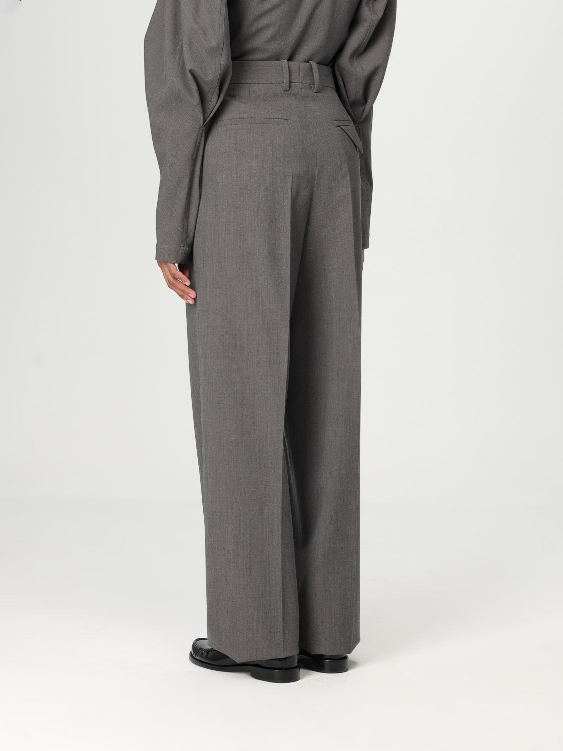 Bottega Veneta Pants Woman Grey BOTTEGA VENETA