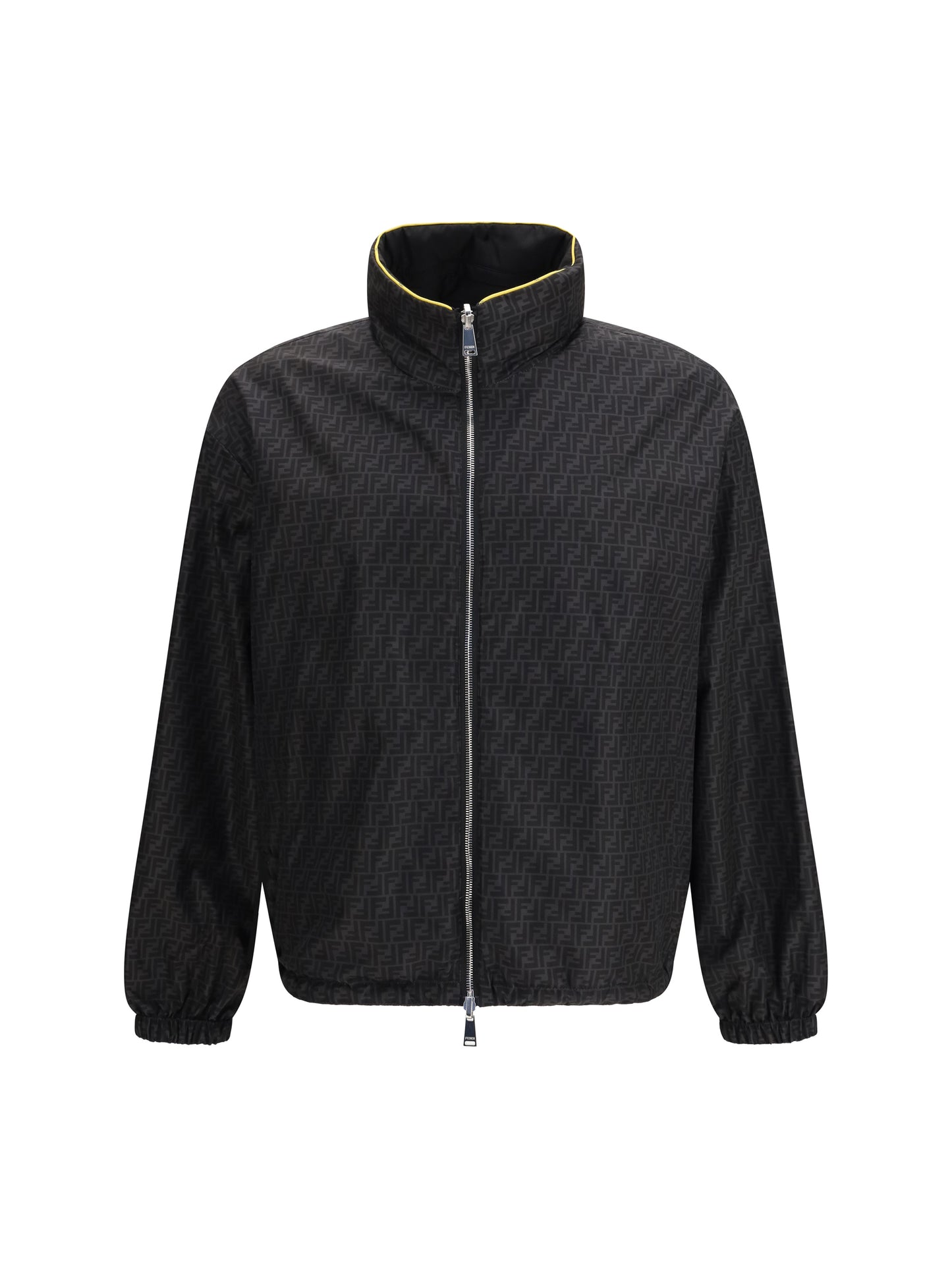 Fendi Men Ff Jacquard Zipped Reversible Windbreaker FENDI