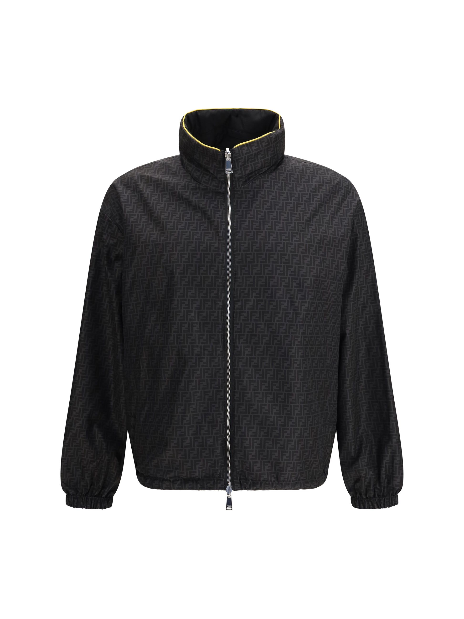 Fendi Men Ff Jacquard Zipped Reversible Windbreaker FENDI