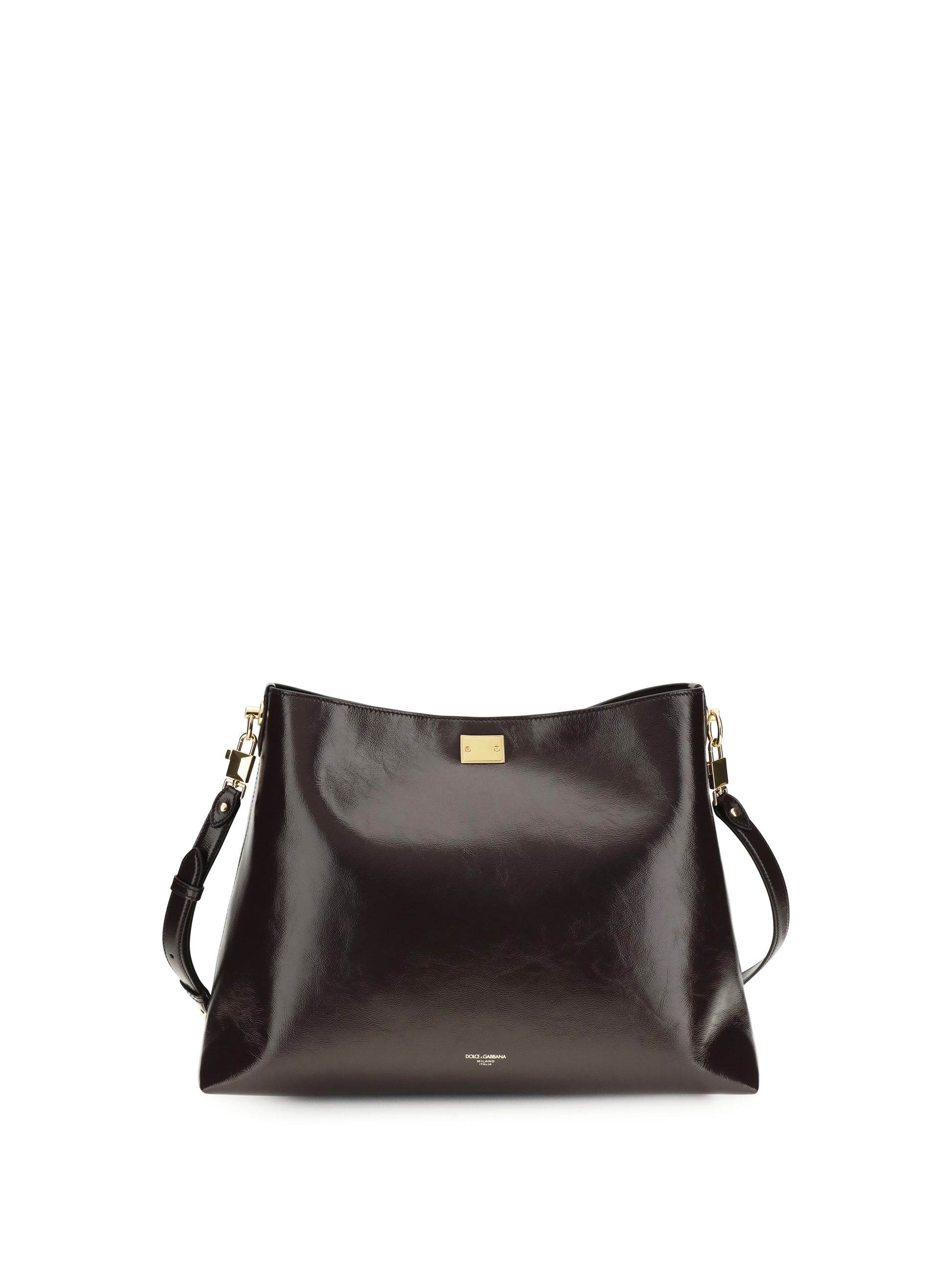 Dolce & Gabbana Women Large Vittoria Leather Shoulder Bag DOLCE & GABBANA