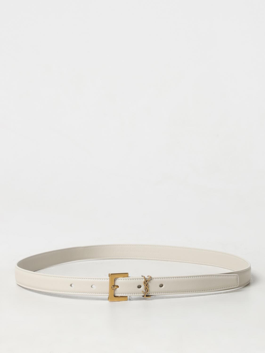 Saint Laurent Belt Woman Yellow Cream SAINT LAURENT