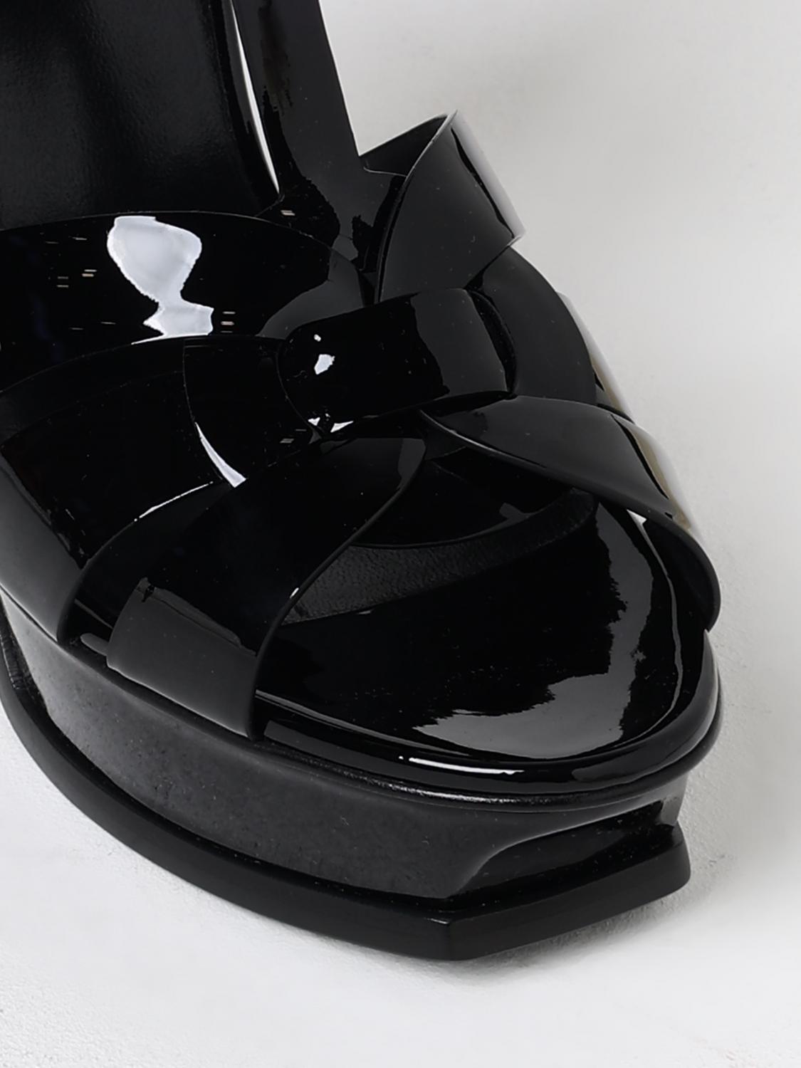 Saint Laurent Heeled Sandal Woman Black SAINT LAURENT