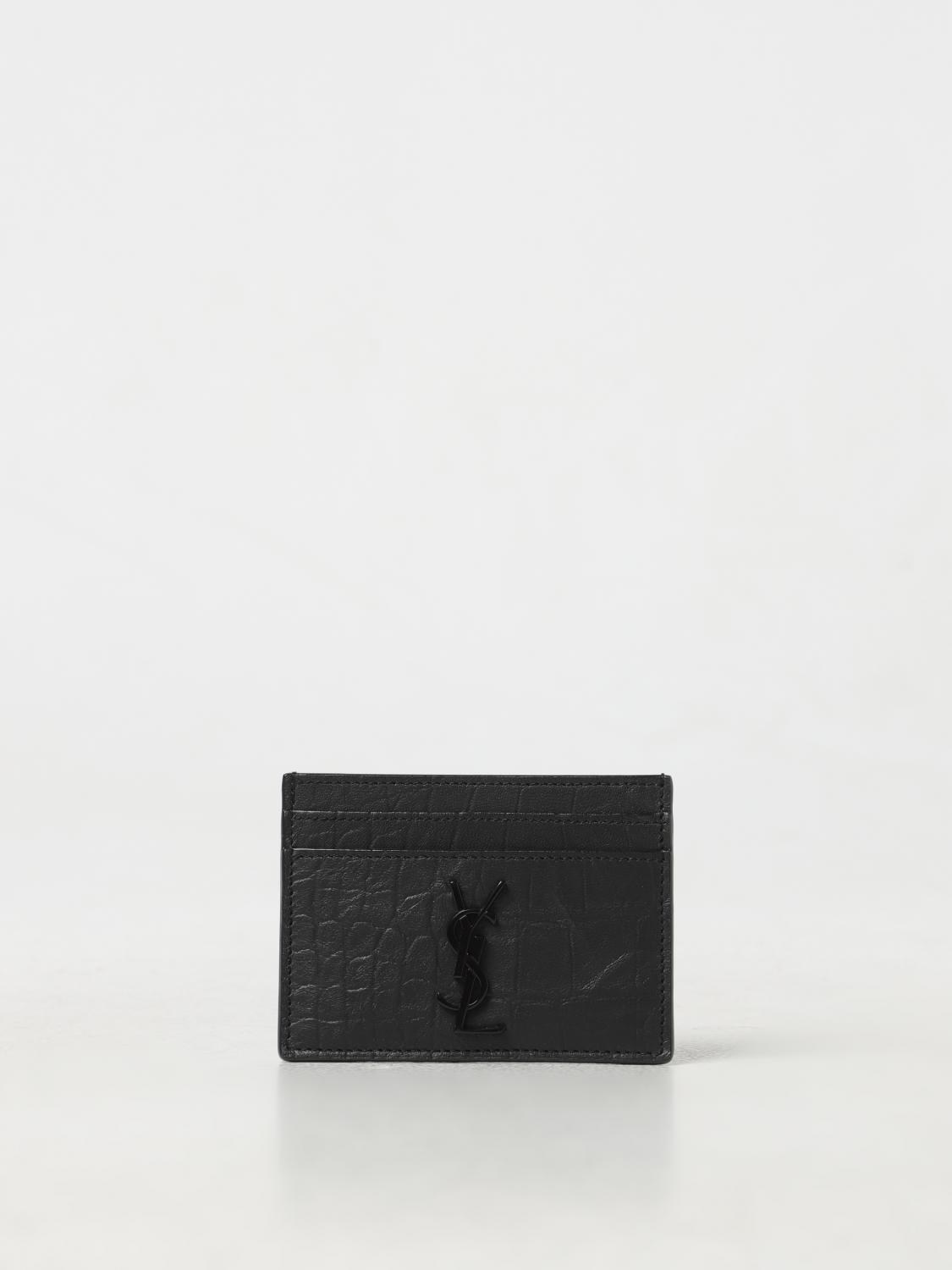Saint Laurent Wallet Men Black SAINT LAURENT