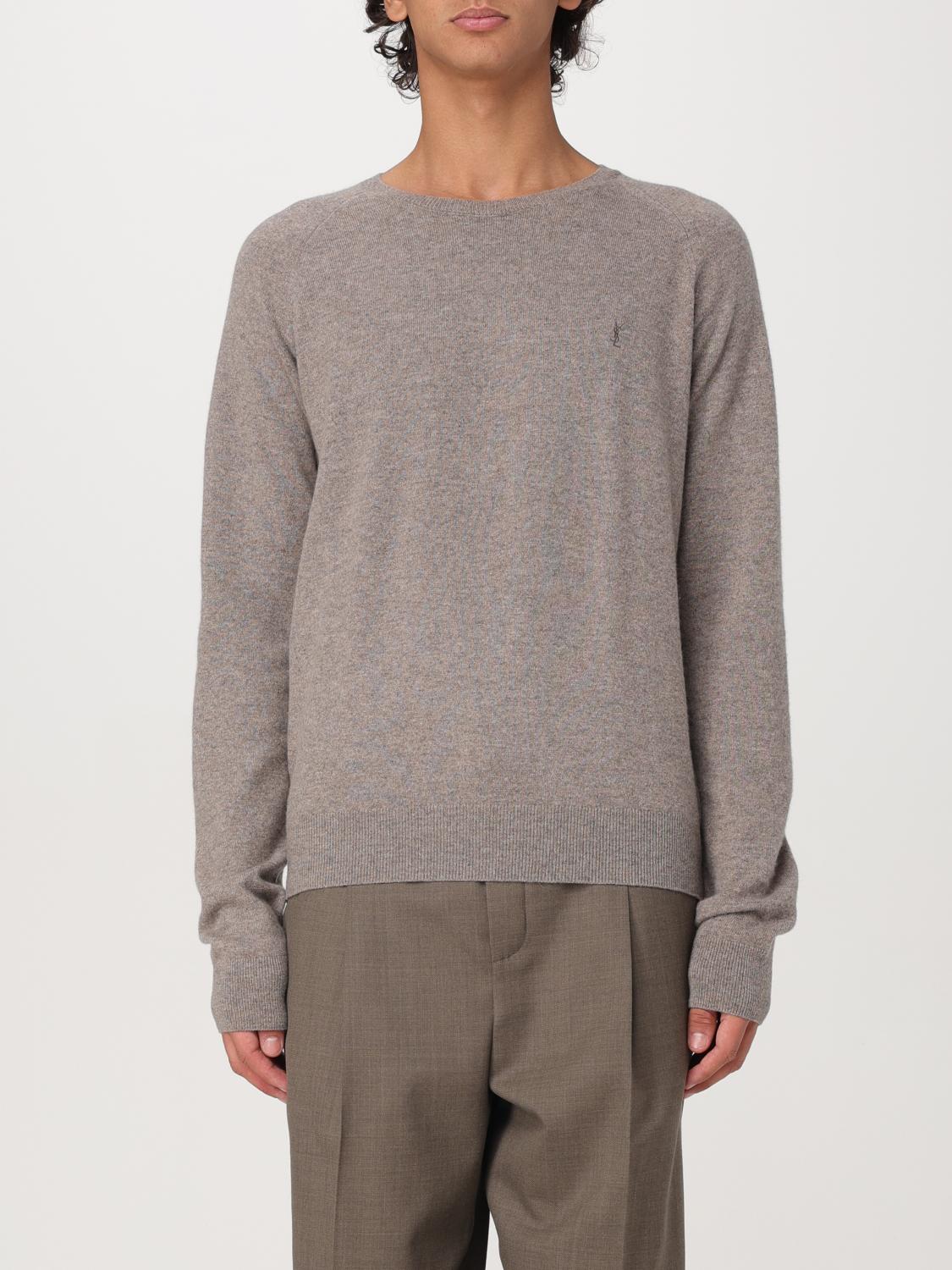 Saint Laurent Sweater Men Beige SAINT LAURENT