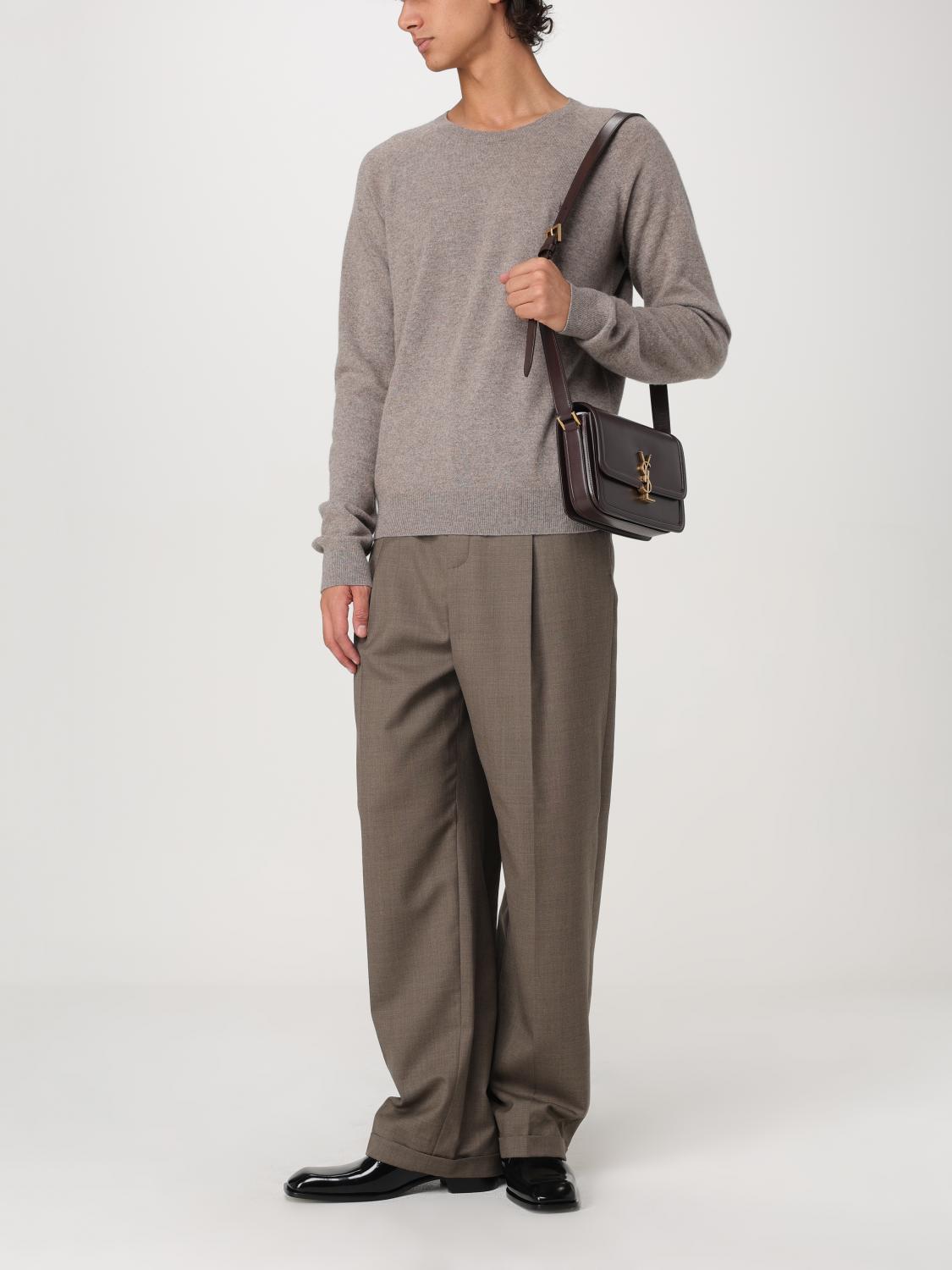 Saint Laurent Sweater Men Beige SAINT LAURENT