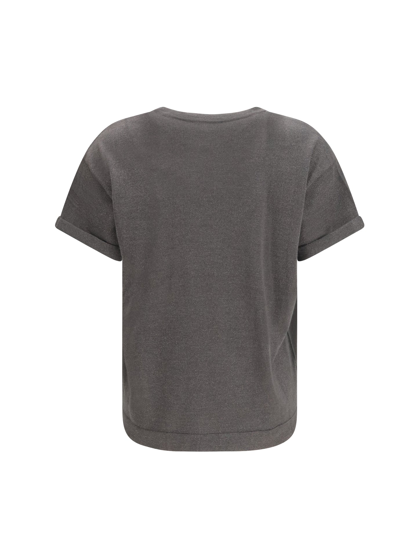 Brunello Cucinelli Women Cashmere Glitter T-Shirt BRUNELLO CUCINELLI