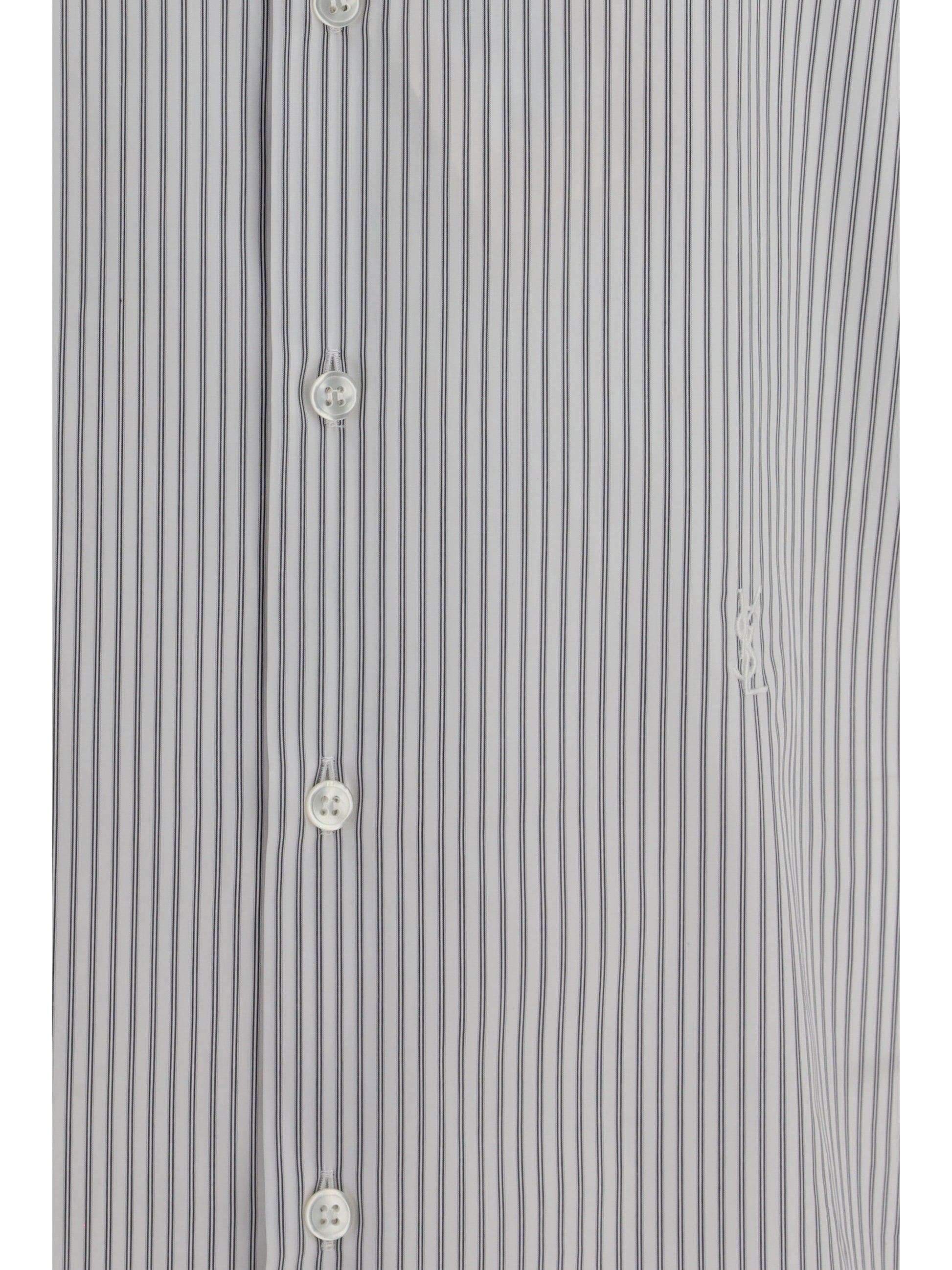 Saint Laurent Men Striped Shirt With Button Fastening SAINT LAURENT