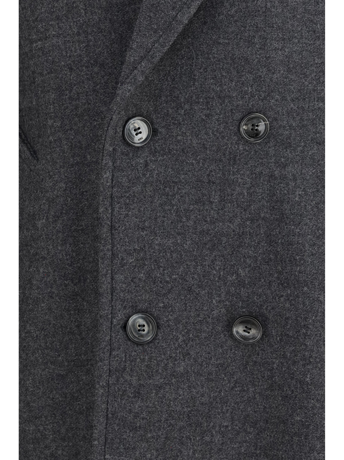 Ami Paris Women Long Double-Breasted Wool Coat AMI PARIS