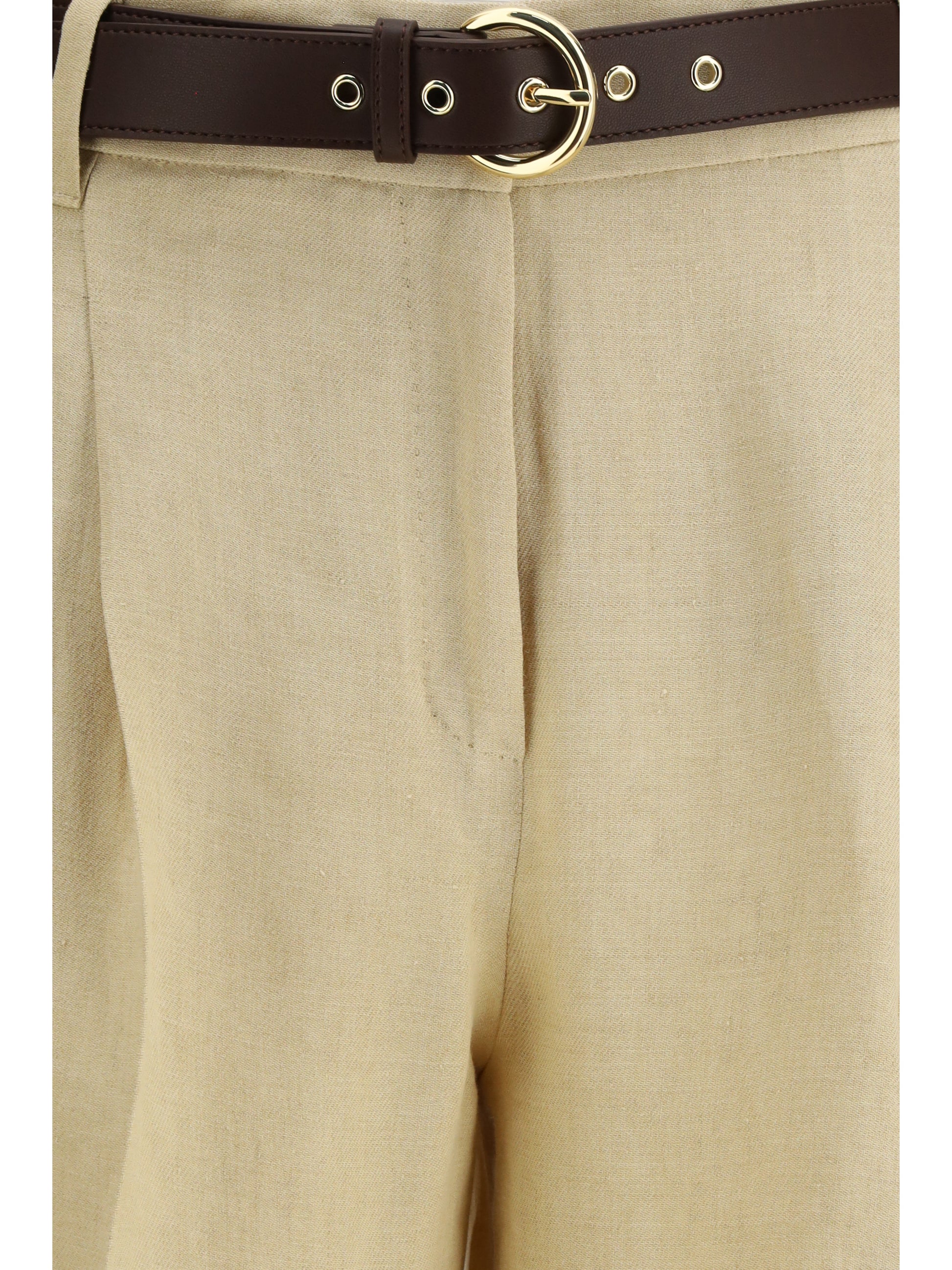 Max Mara Studio Women Mstsumero Pants In Linen Batavia MAX MARA STUDIO